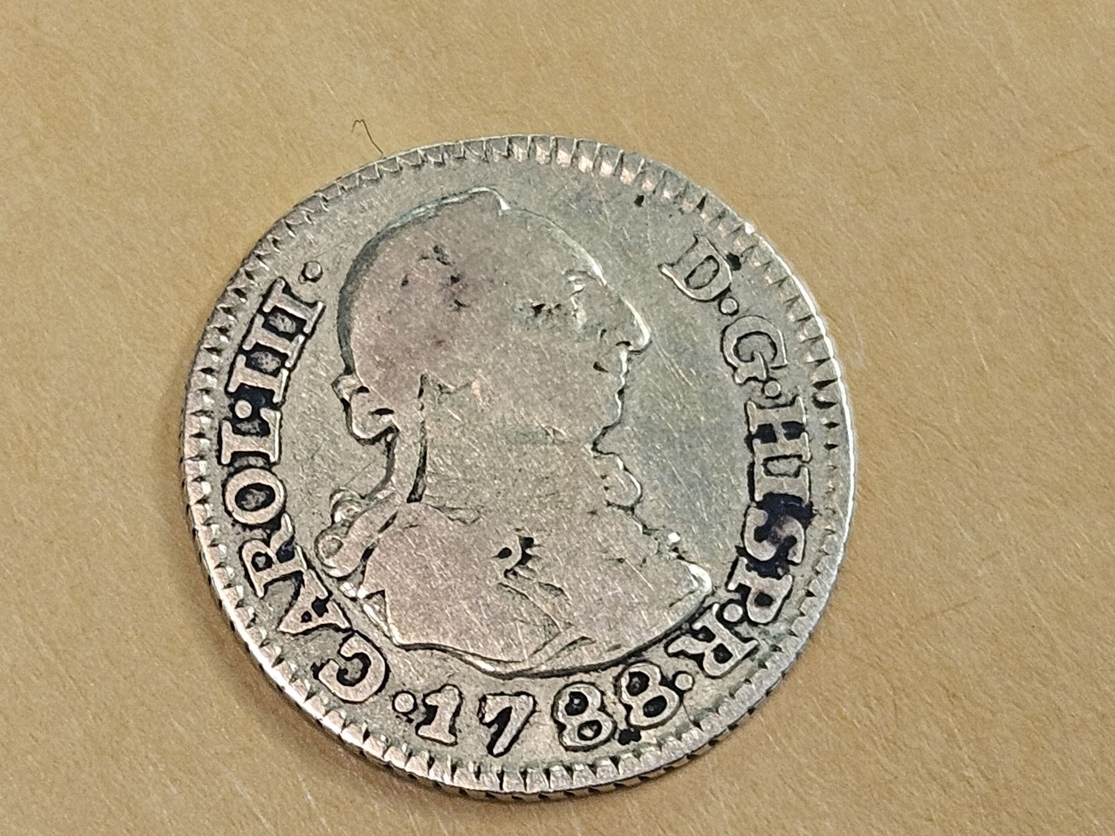 GOLD! Bright 1738 Spain Gold 1/2 Escudo - 3