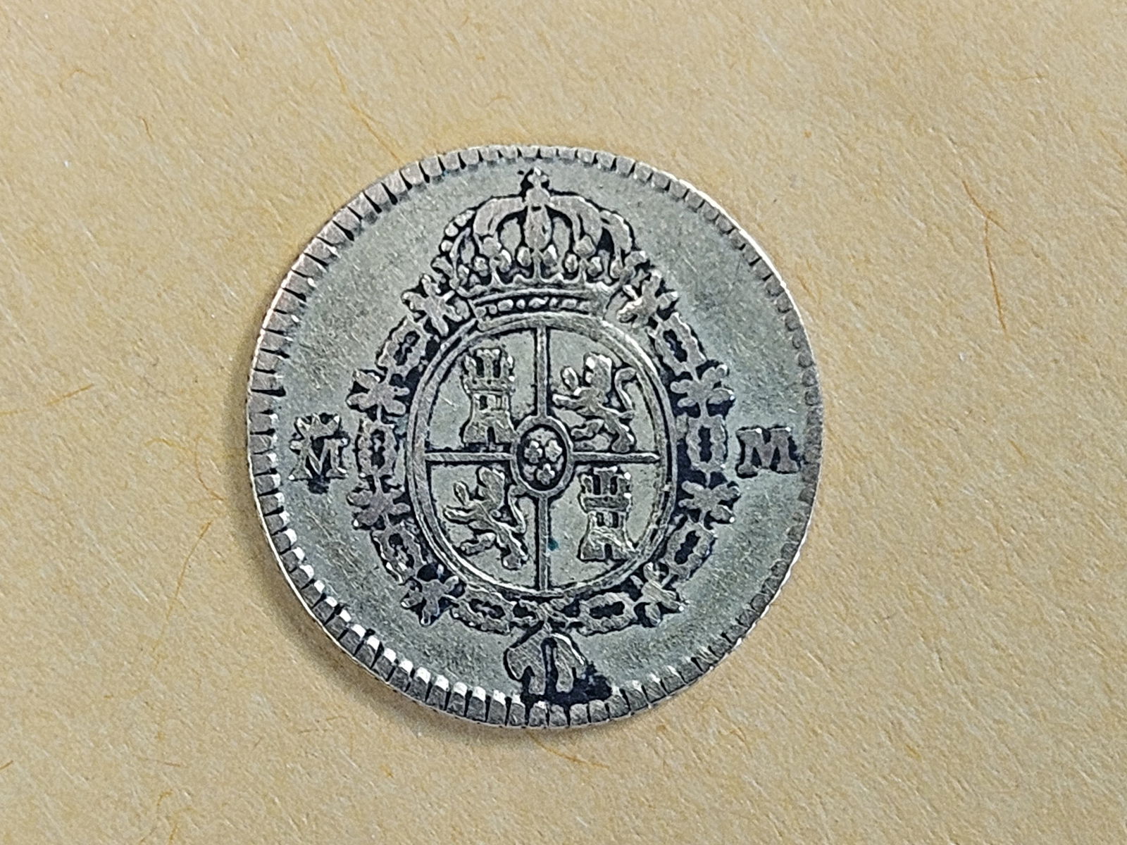 GOLD! Bright 1738 Spain Gold 1/2 Escudo - 6