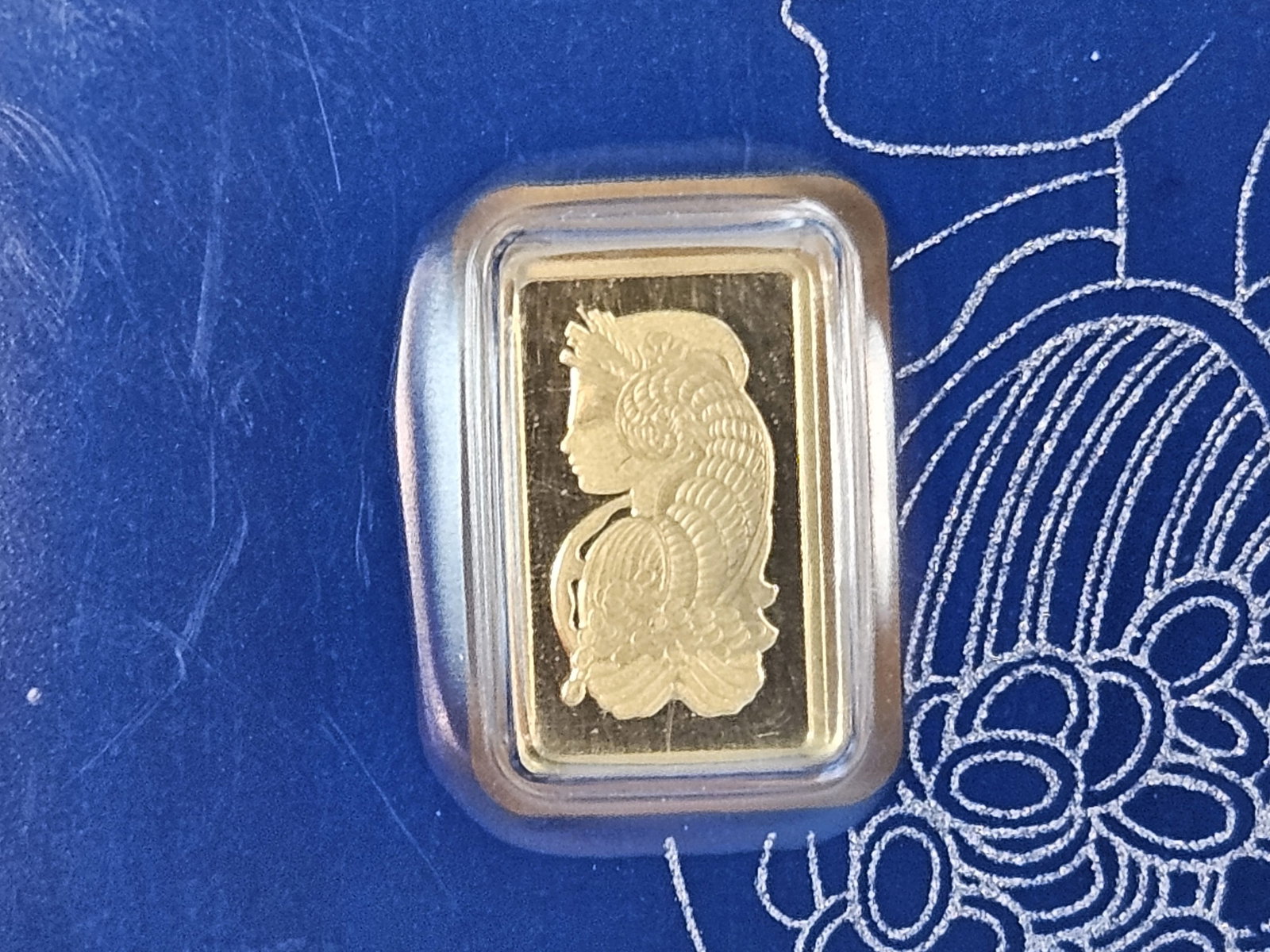 GOLD! PAMP SUISSE One Gram .9999 fine Gold Bar: In original assay package 