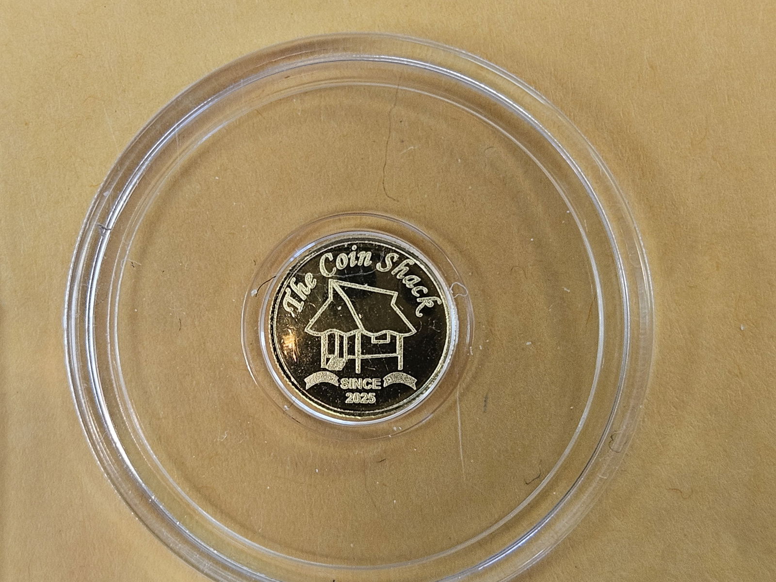 GOLD! 2025 One-two hundredth .9999 fine gold round - 2