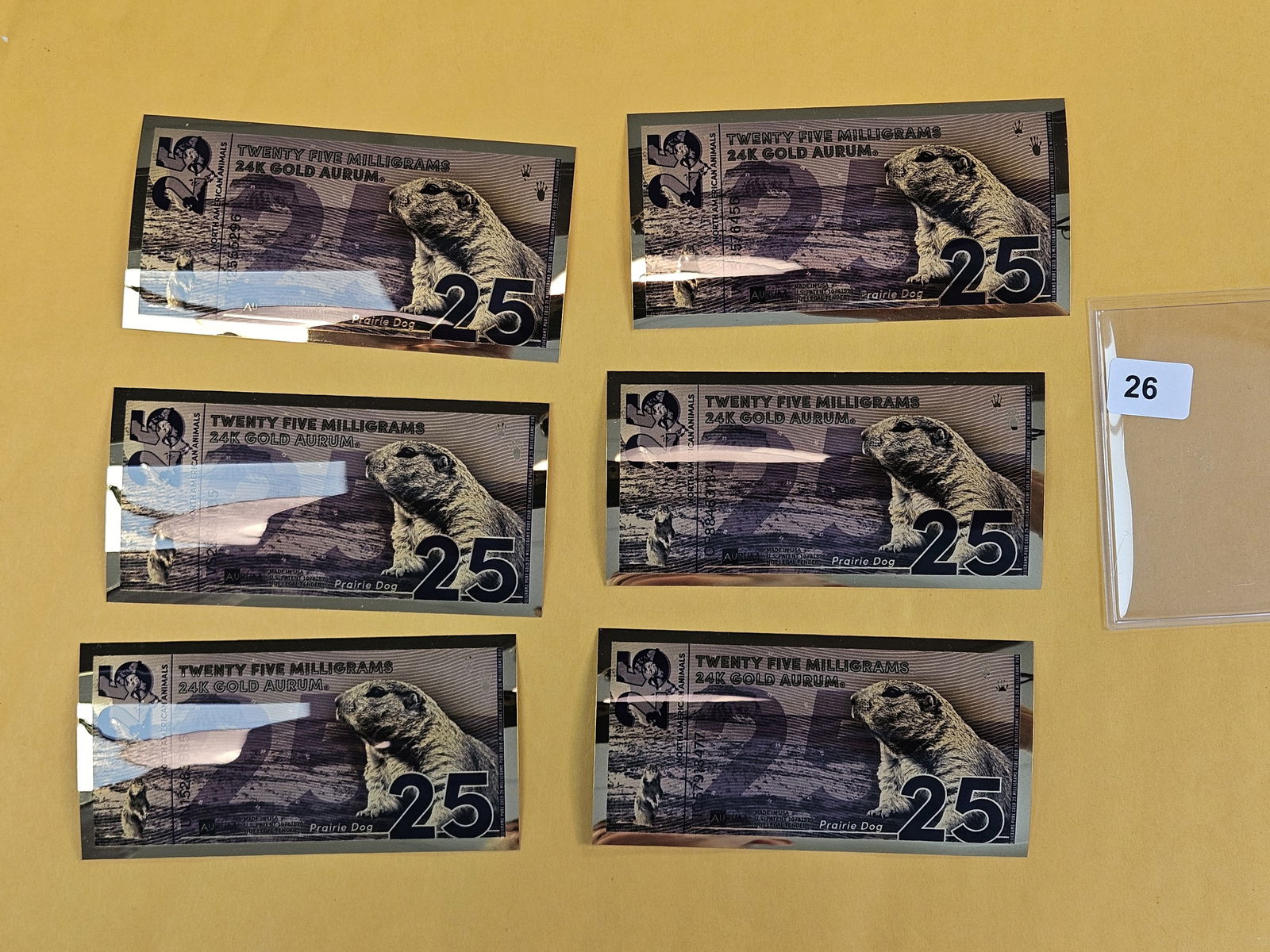 GOLD! Six Gold 24k Gold 25 Aurum (1 of 2)