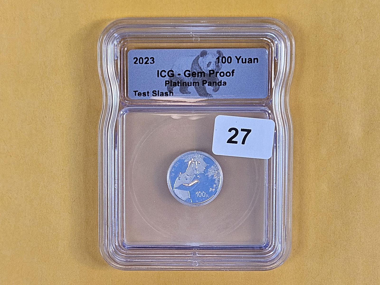 PLATINUM! ICG-graded 2023 China Platinum 100 Yuan in GEM Proof - 2