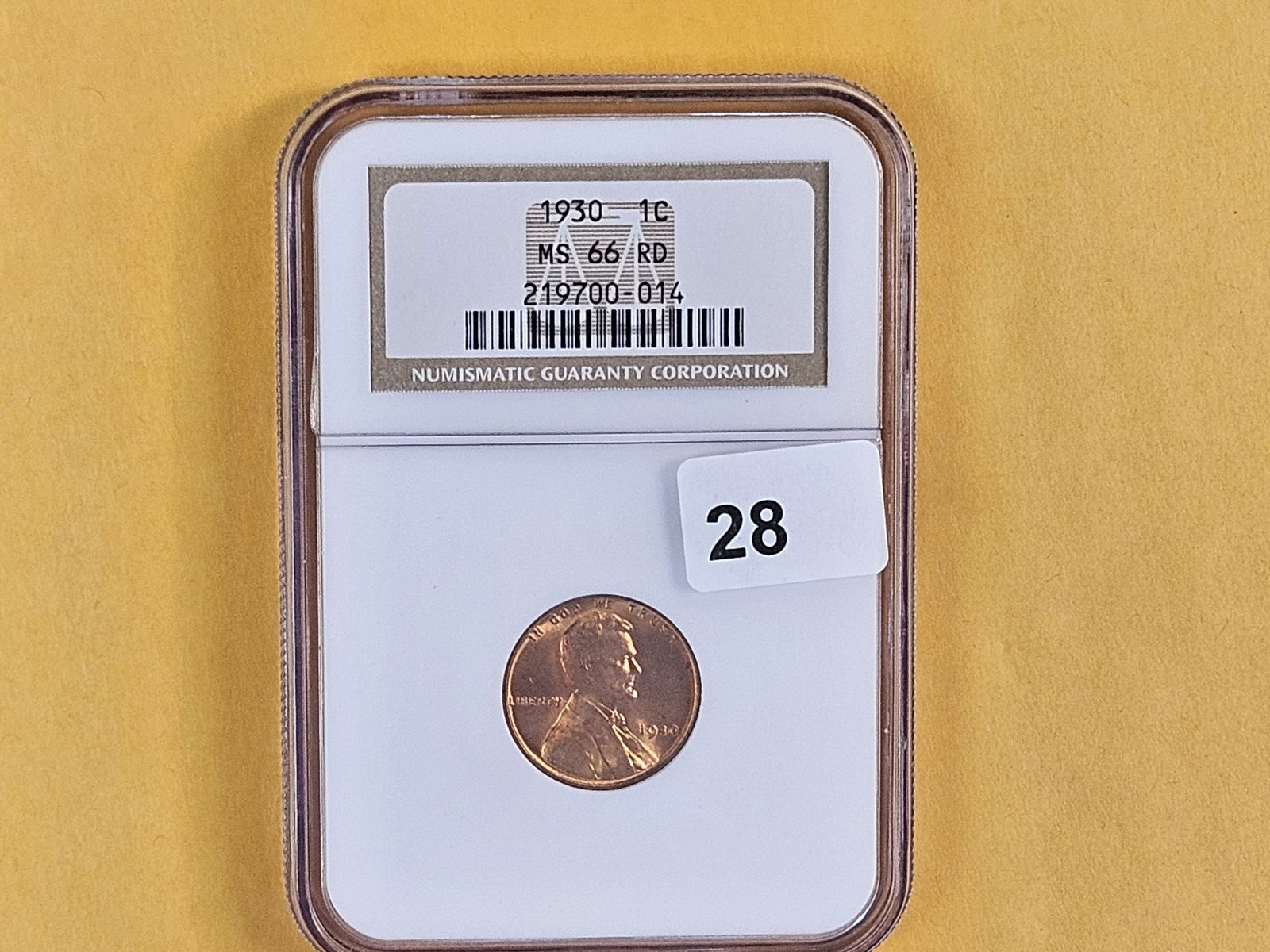 GEM! NGC 1930 Wheat cent in Mint State 66 RED - 2