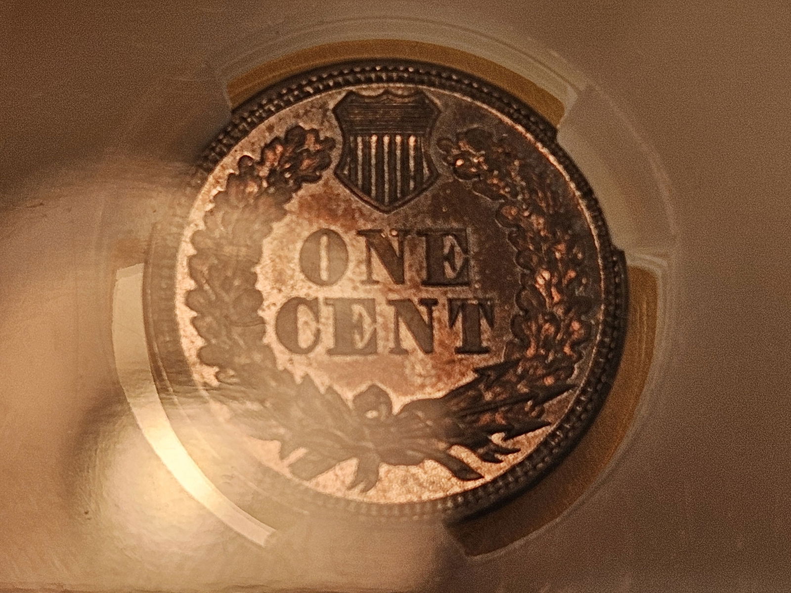 * Better Date * CACG 1860 Round Bust Copper-Nickel Indian Cent in Mint State 64 - 8