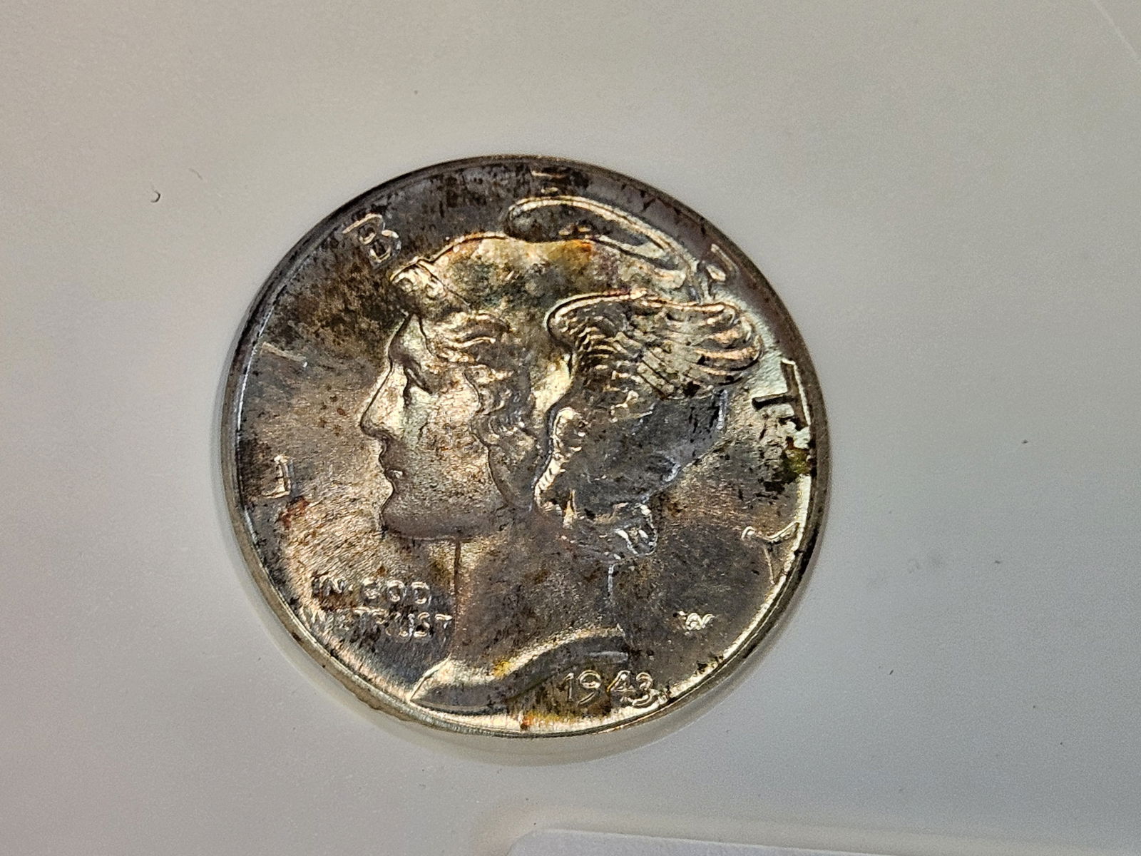 GEM! ANACS 1943-D Mercury Dime in Mint State 65 FSB - 5