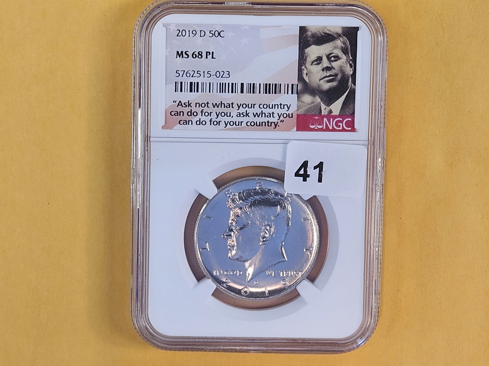 Superb GEM! NGC 2019-D Kennedy half Dollar in Mint State 68 PROOFLIKE - 2