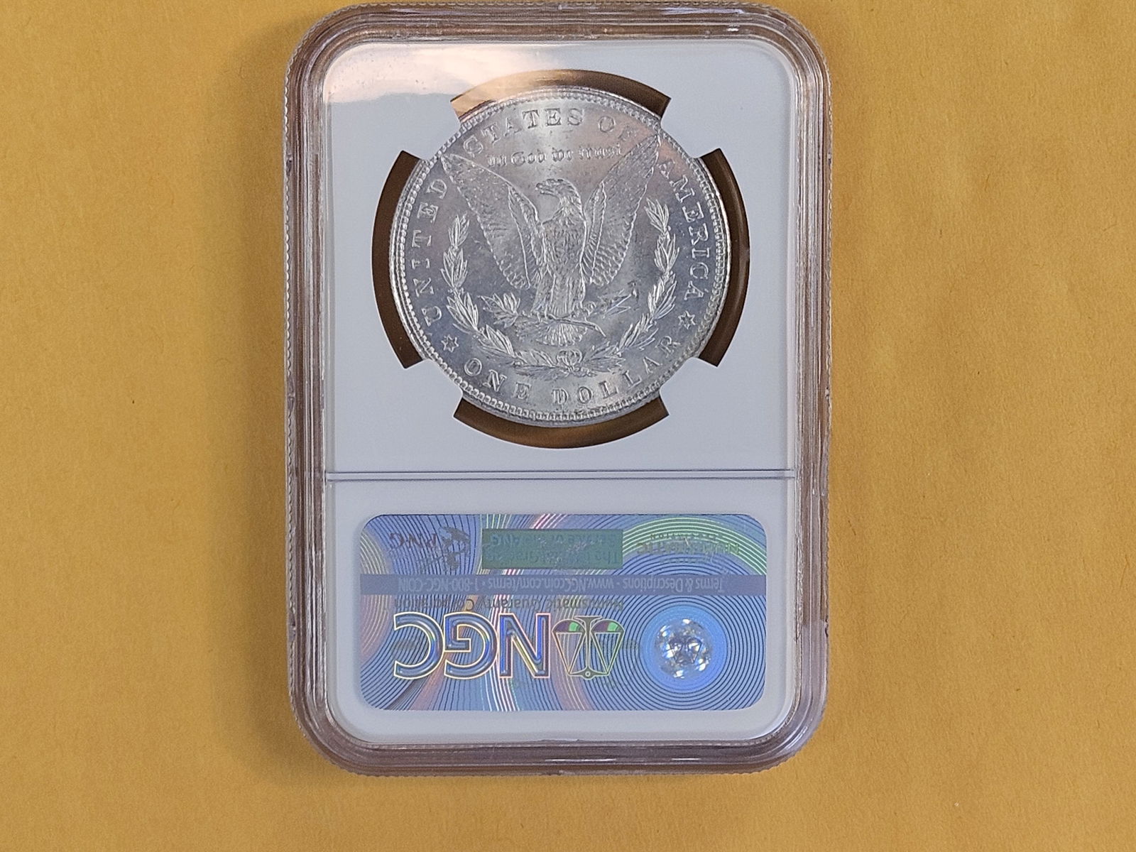 NGC 1890 Morgan Dollar in Mint State 63 - 3