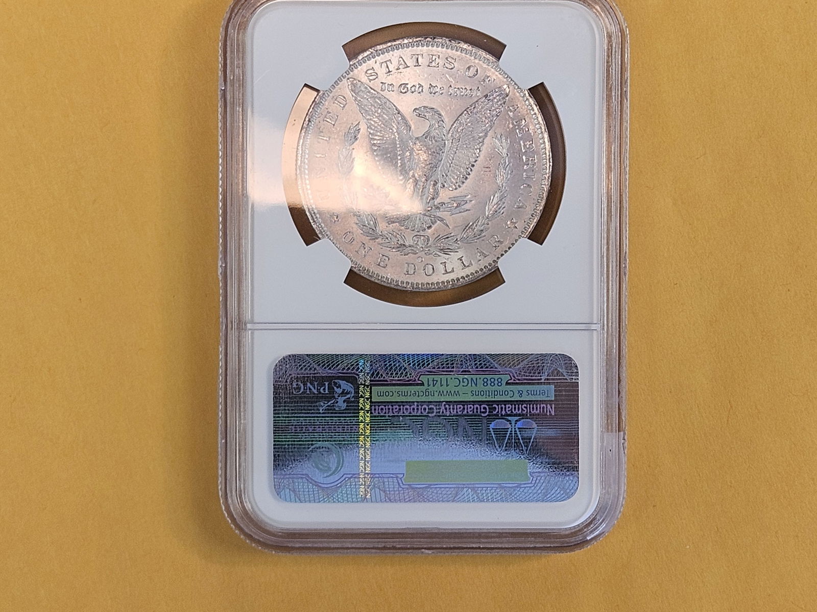 NGC 1885-O Morgan Dollar in Mint State 63 - 3