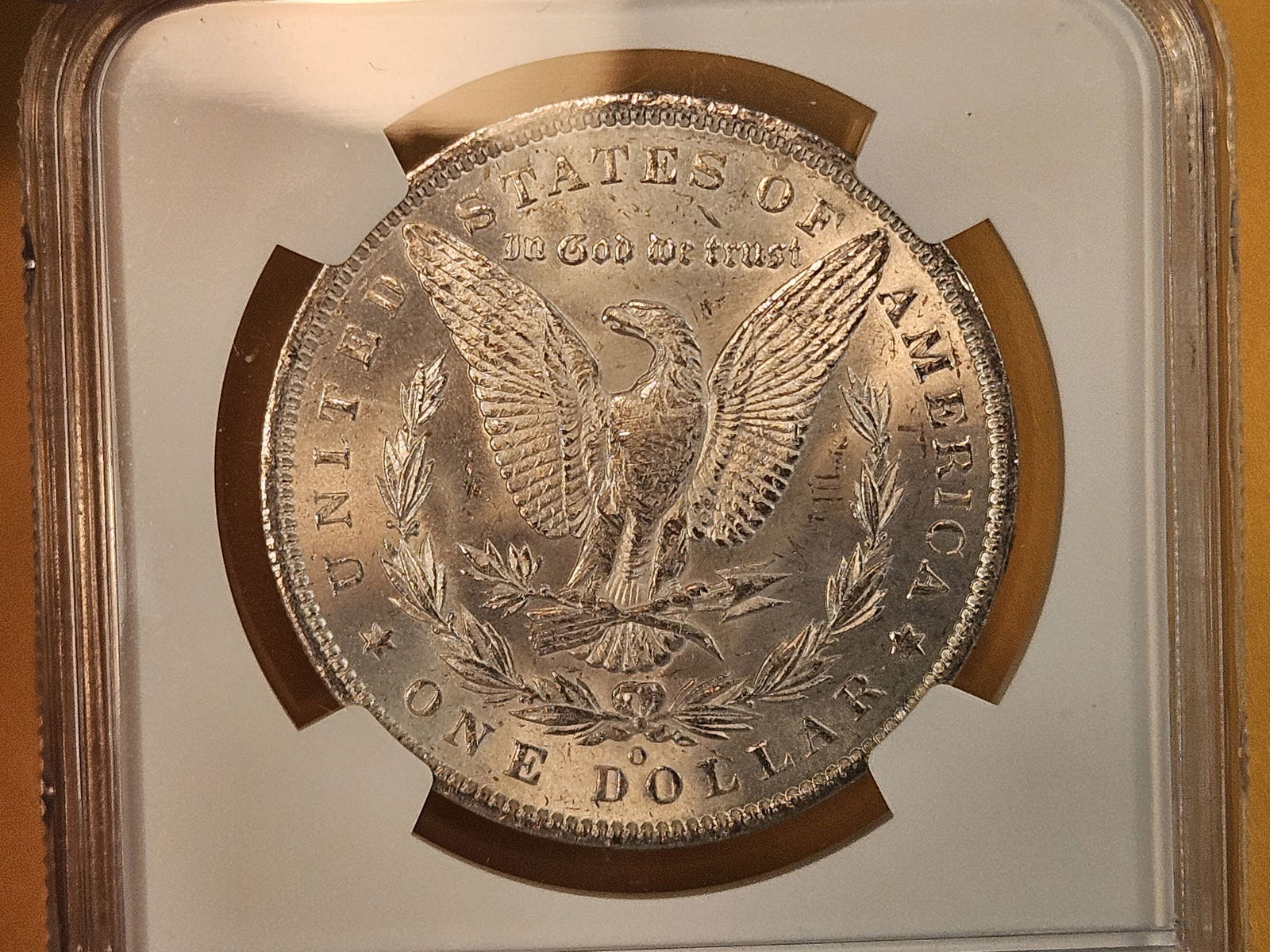 NGC 1885-O Morgan Dollar in Mint State 63 - 4