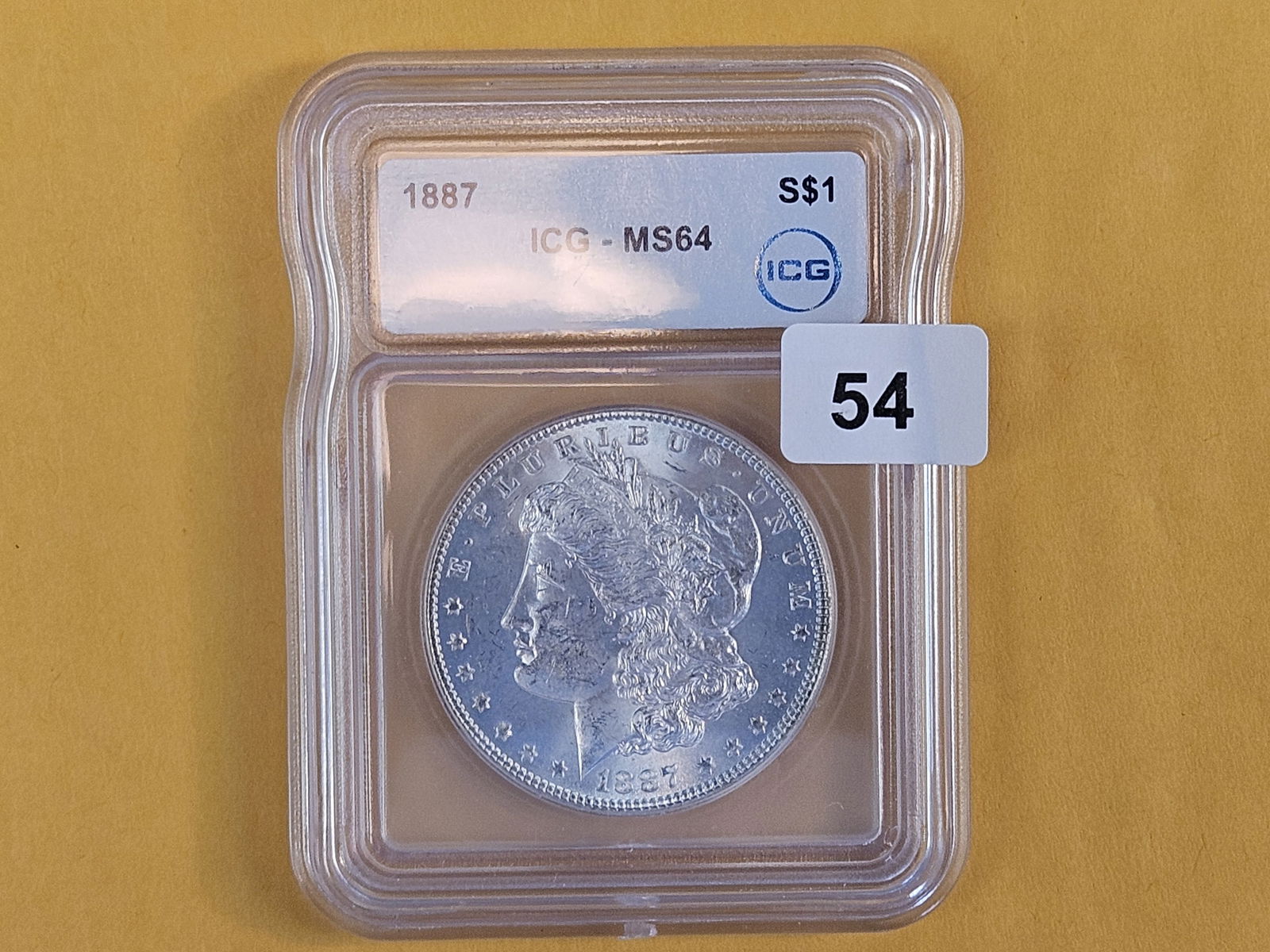 ICG 1887 Morgan Dollar in Mint State 64 - 2