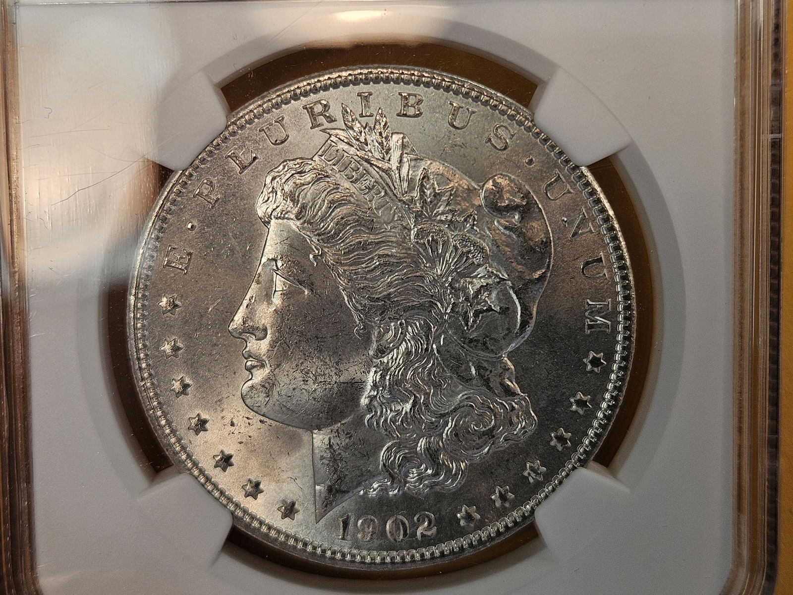 NGC 1902-O Morgan Dollar in Mint State 63 (1 of 3)