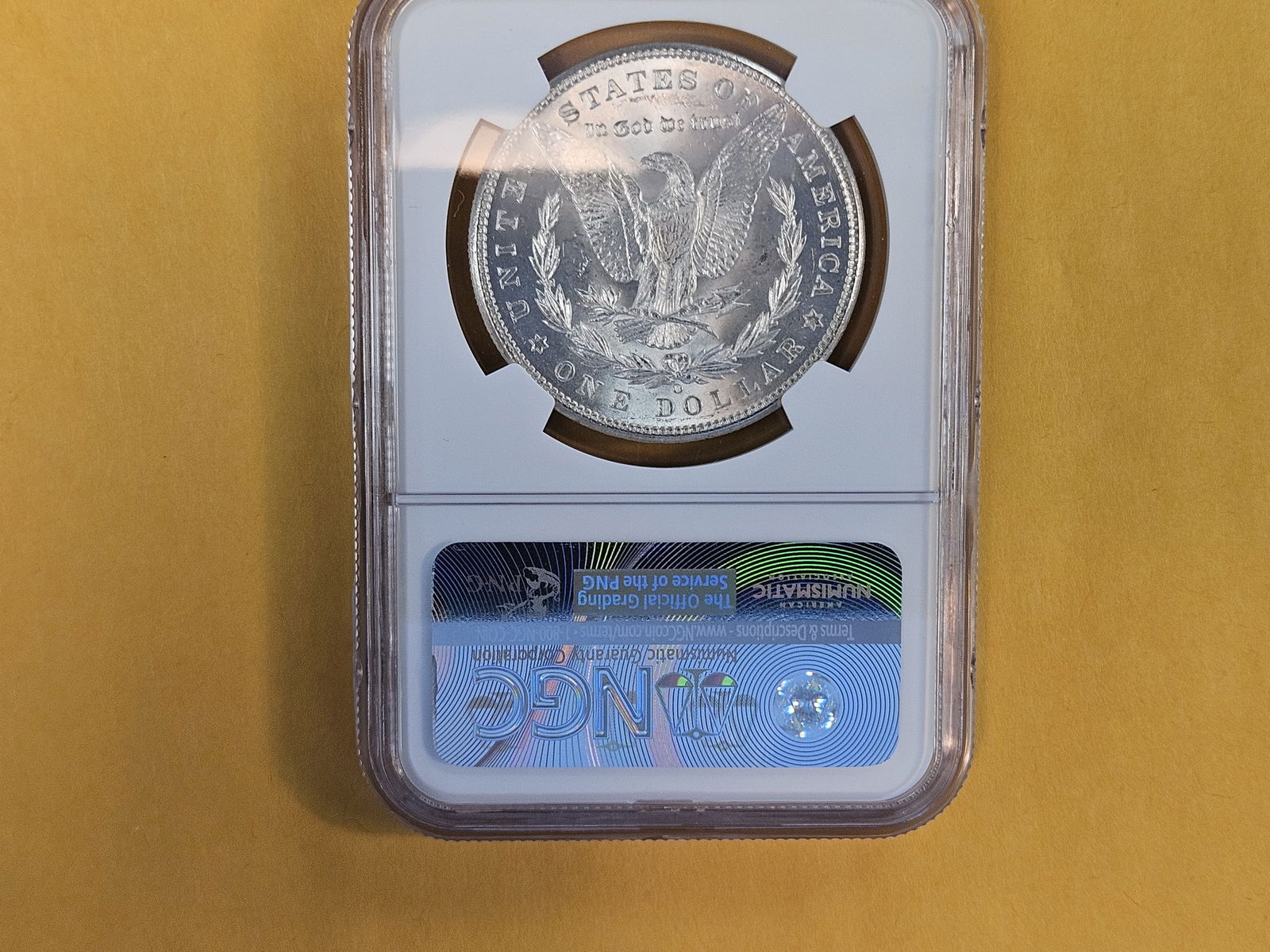 NGC 1898-O Morgan Dollar in Mint State 63 - 3