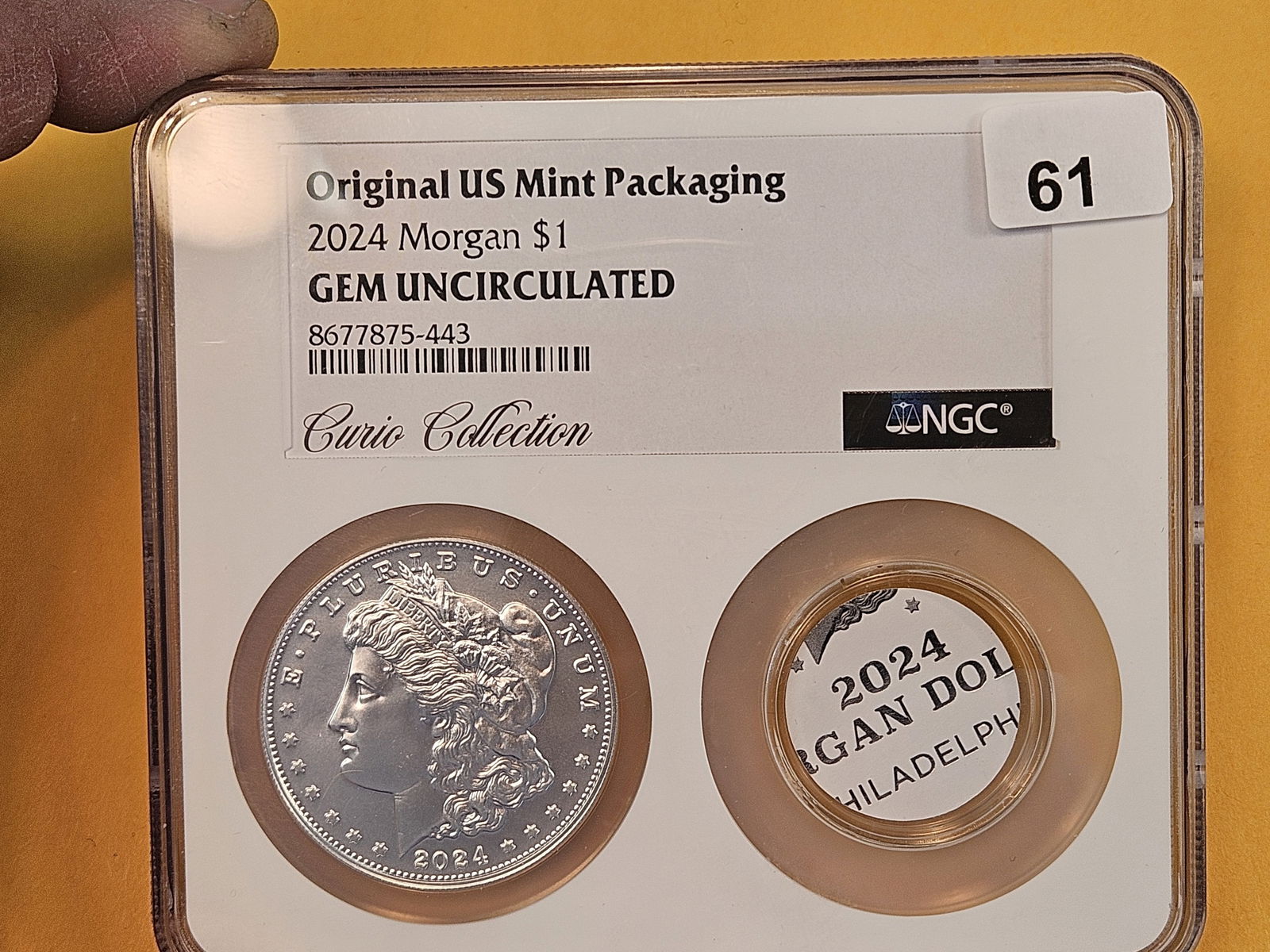 GEM NGC 2024 Morgan Silver Dollar - 2