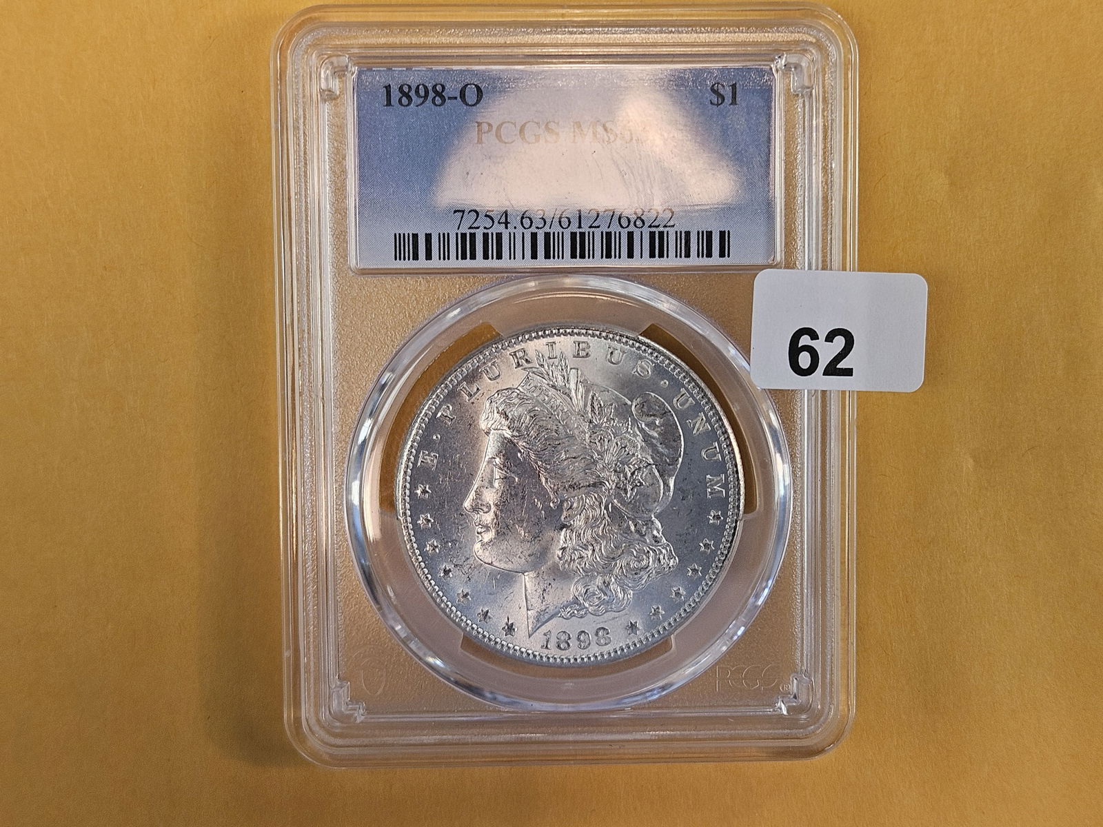 PCGS 1898-O Morgan Dollar in Mint State 63 - 2