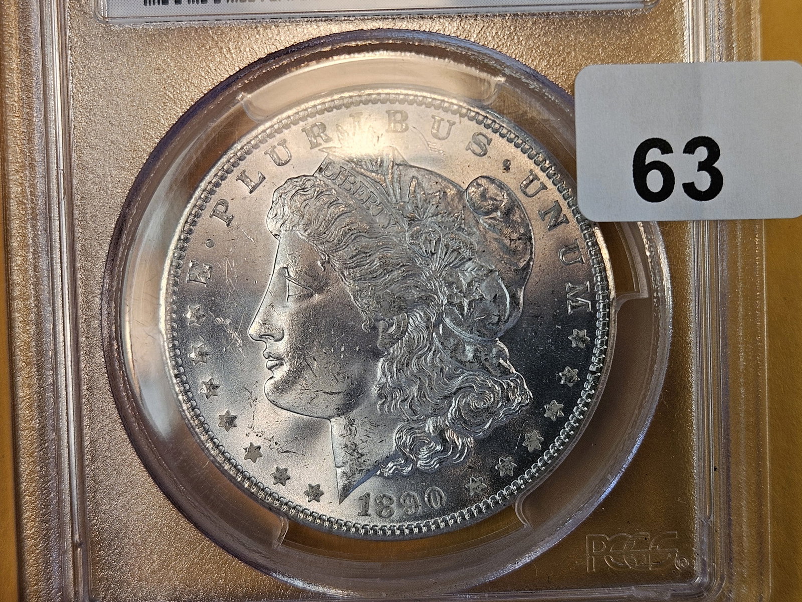 Little Better PCGS 1890 Morgan Dollar in Mint State 64 (1 of 4)