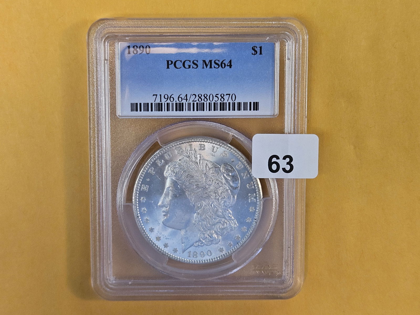 Little Better PCGS 1890 Morgan Dollar in Mint State 64 - 2