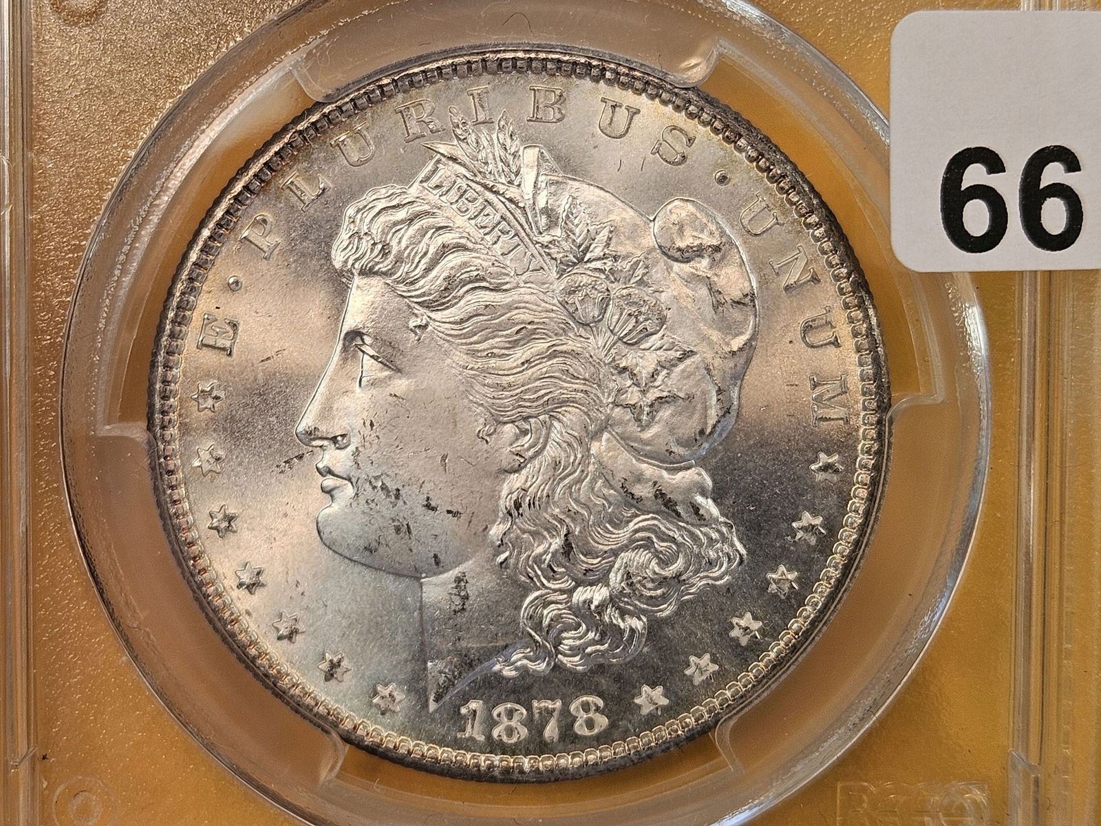GEM! PCGS 1878-S Morgan Dollar in Mint State 65 (1 of 12)