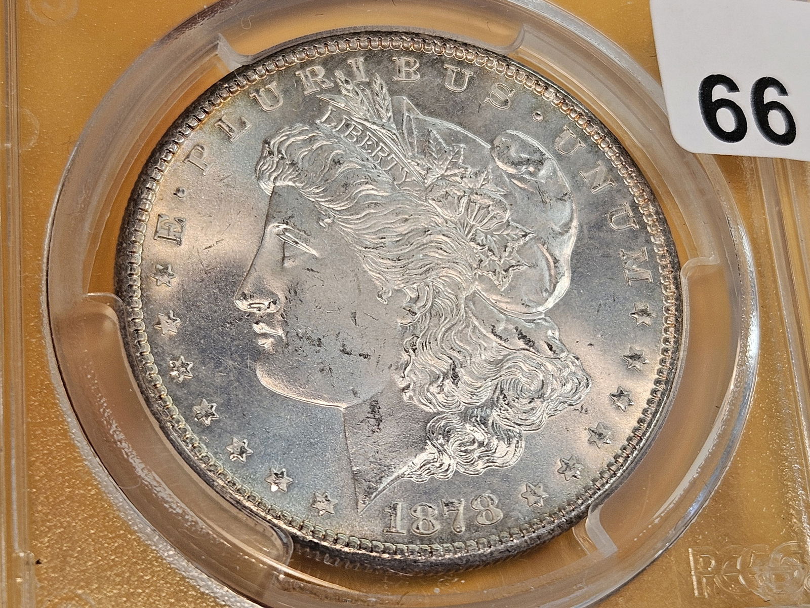 GEM! PCGS 1878-S Morgan Dollar in Mint State 65 - 3