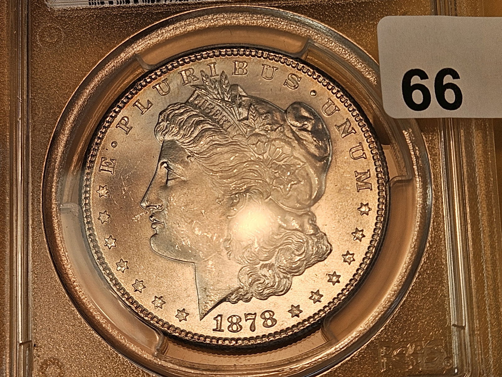 GEM! PCGS 1878-S Morgan Dollar in Mint State 65 - 5