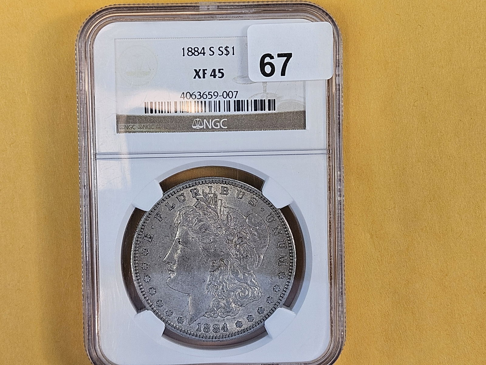 Semi-Key NGC 1884-S Morgan Dollar in Extra Fine - 45 - 2