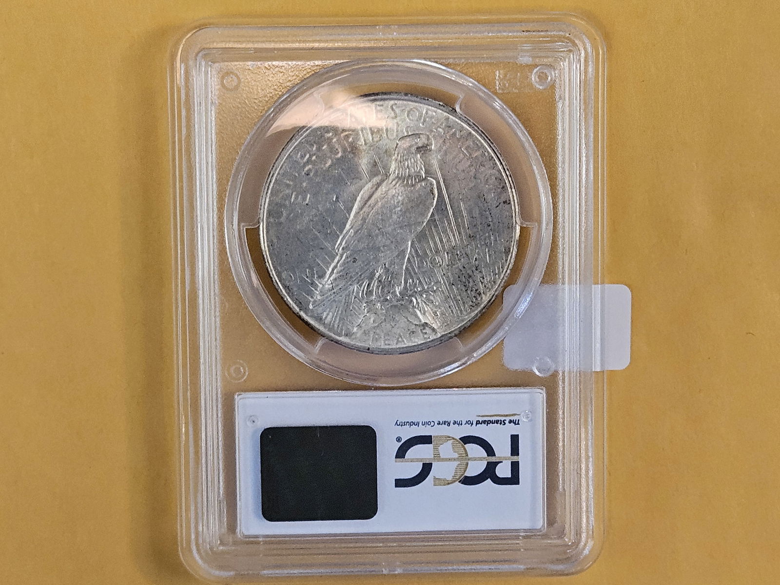 PCGS 1935 Peace silver Dollar in About Uncirculated - 58 - 3