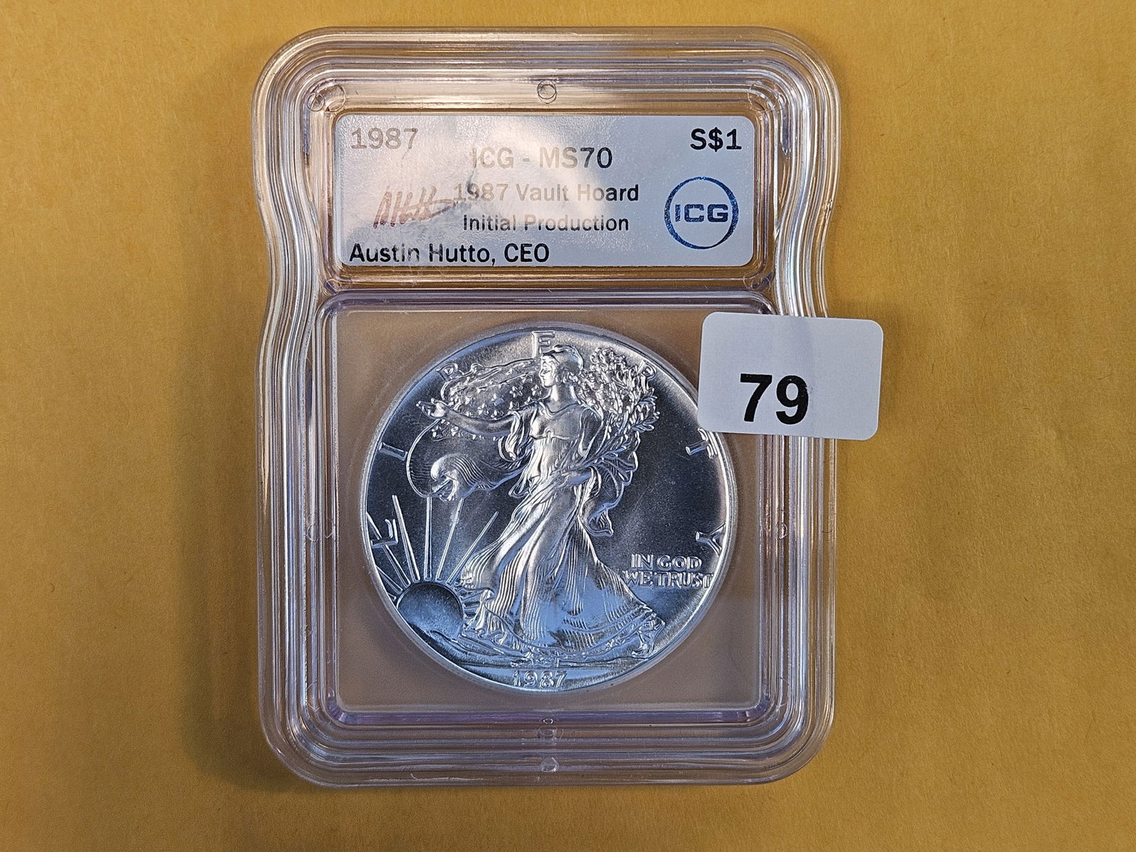 PERFECT! ICG 1987 American Silver Eagle in Mint State 70 - 2