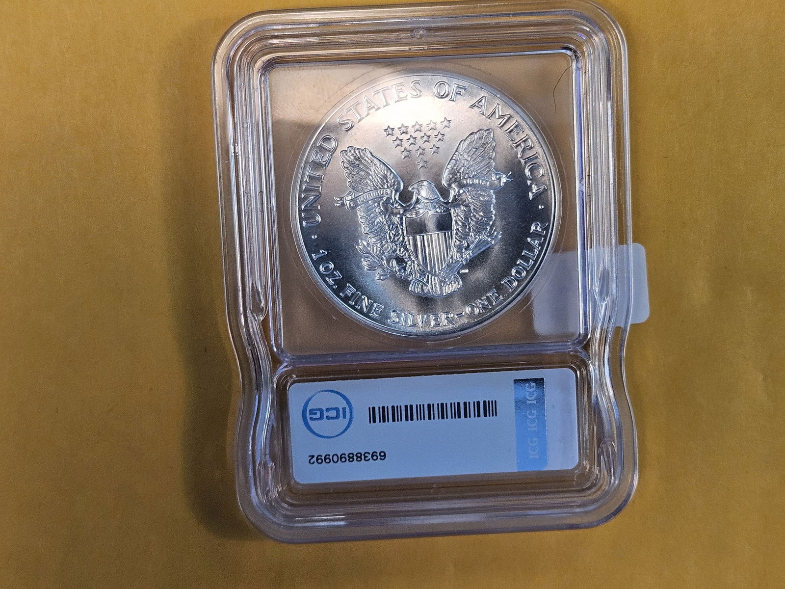 PERFECT! ICG 1987 American Silver Eagle in Mint State 70 - 3