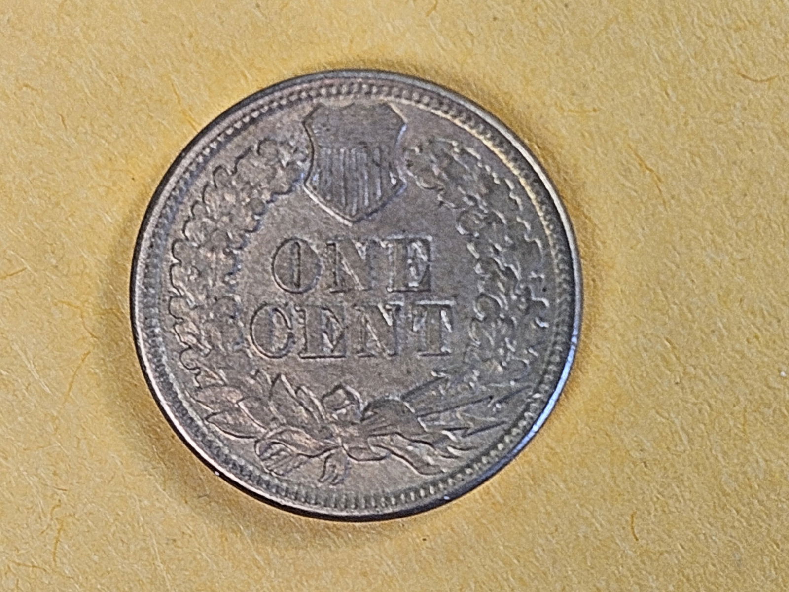 1861 Copper-Nickel Indian cent in About Uncirculated - 7