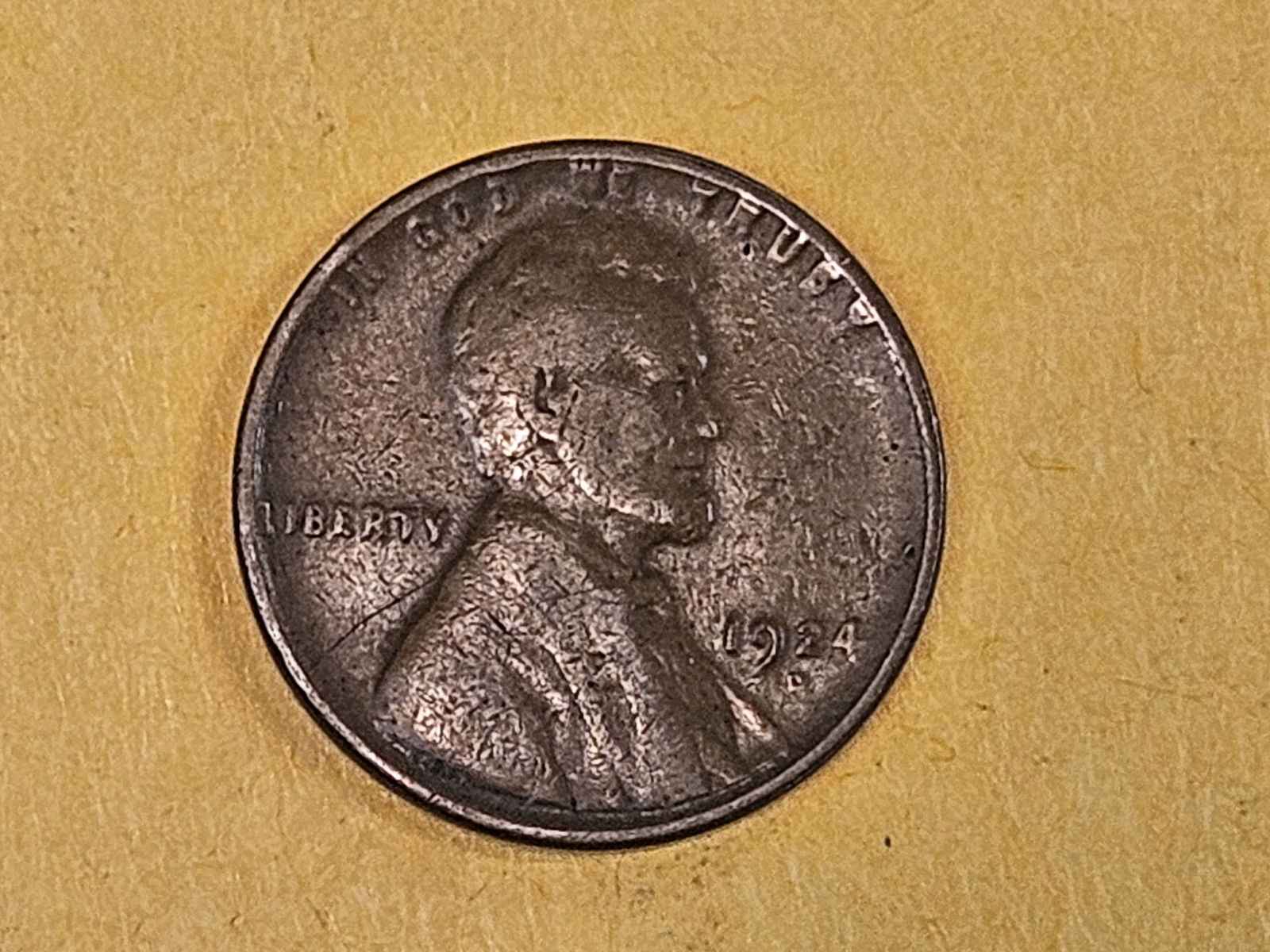 Semi-key 1924-D Wheat cent: In Very Good