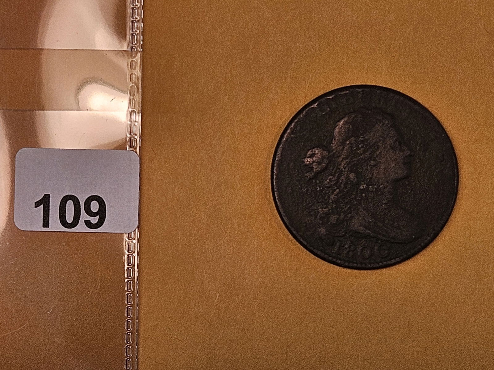 1800 Draped Bust Large cent in Very Fine - details - 2