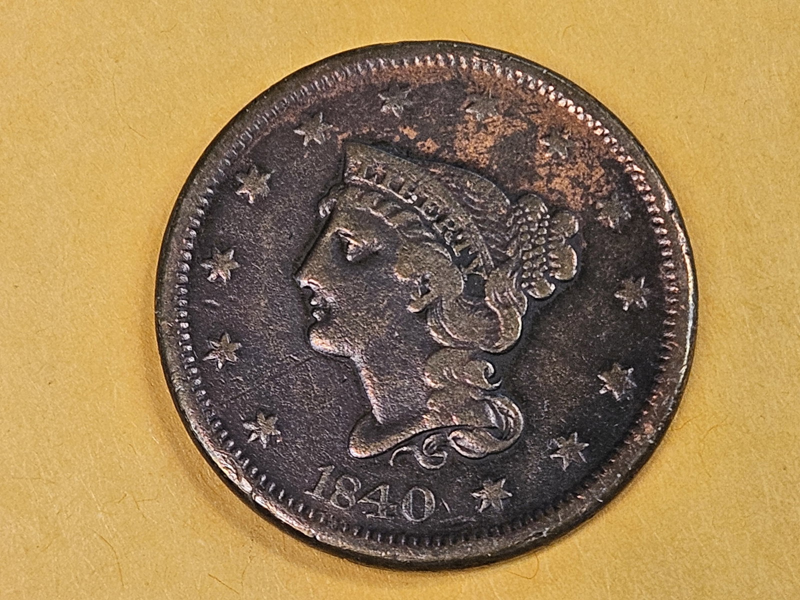 1840 Braided Hair Large Cent (1 of 5)