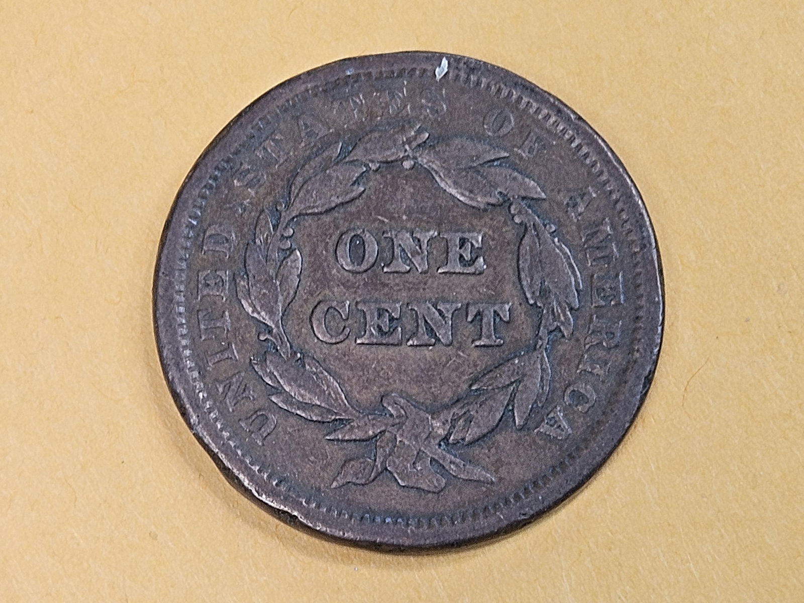 1842 Braided Hair Large Cent - 4