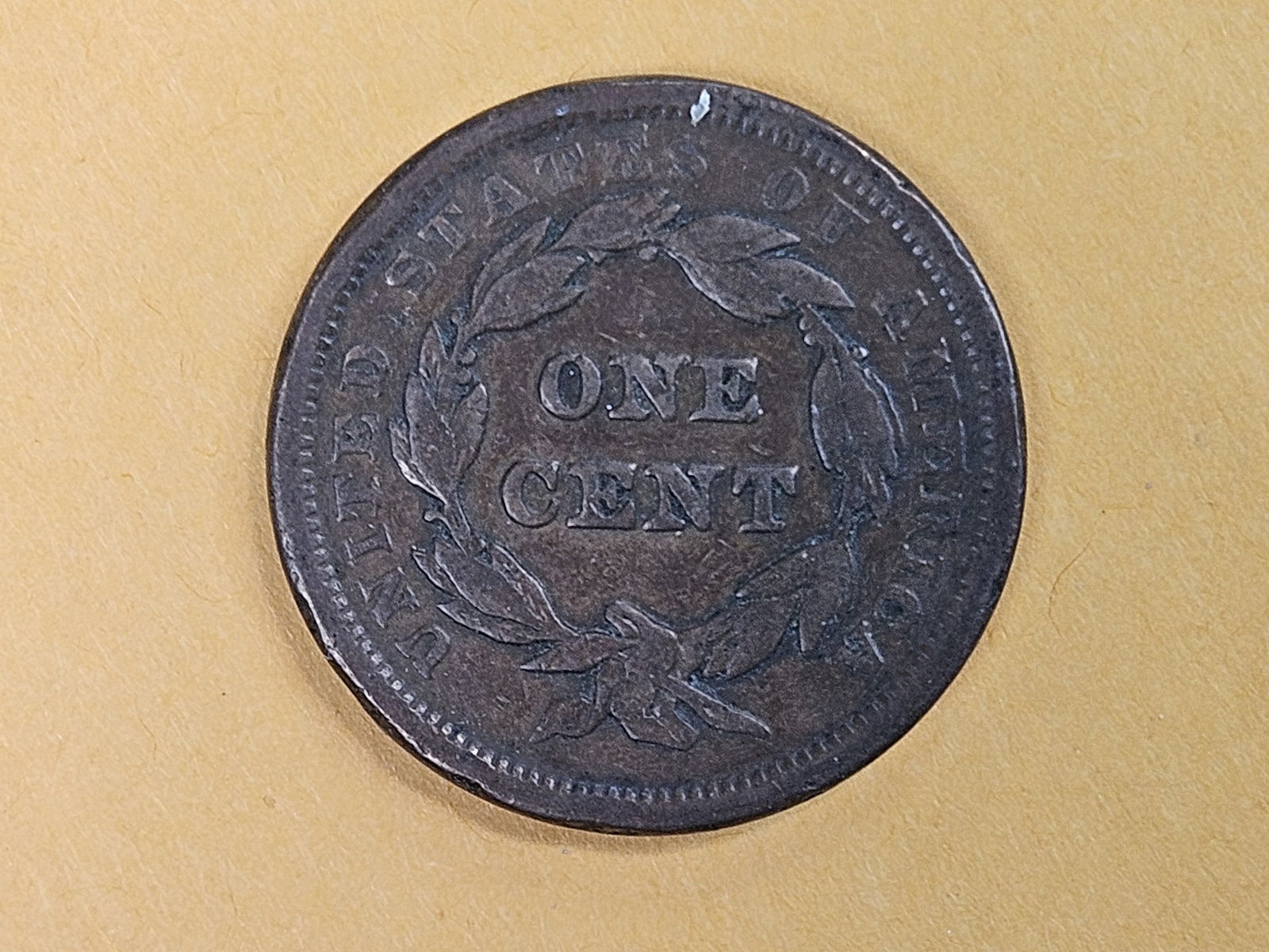 1842 Braided Hair Large Cent - 5