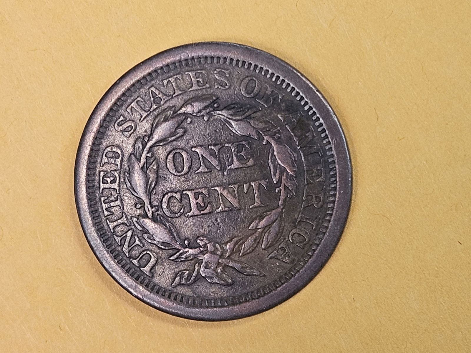 1843 Braided Hair Large Cent in Very Fine - 5