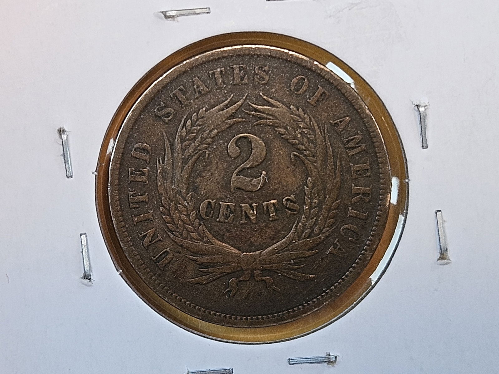 1864 Two Cent piece in Extra Fine - 4