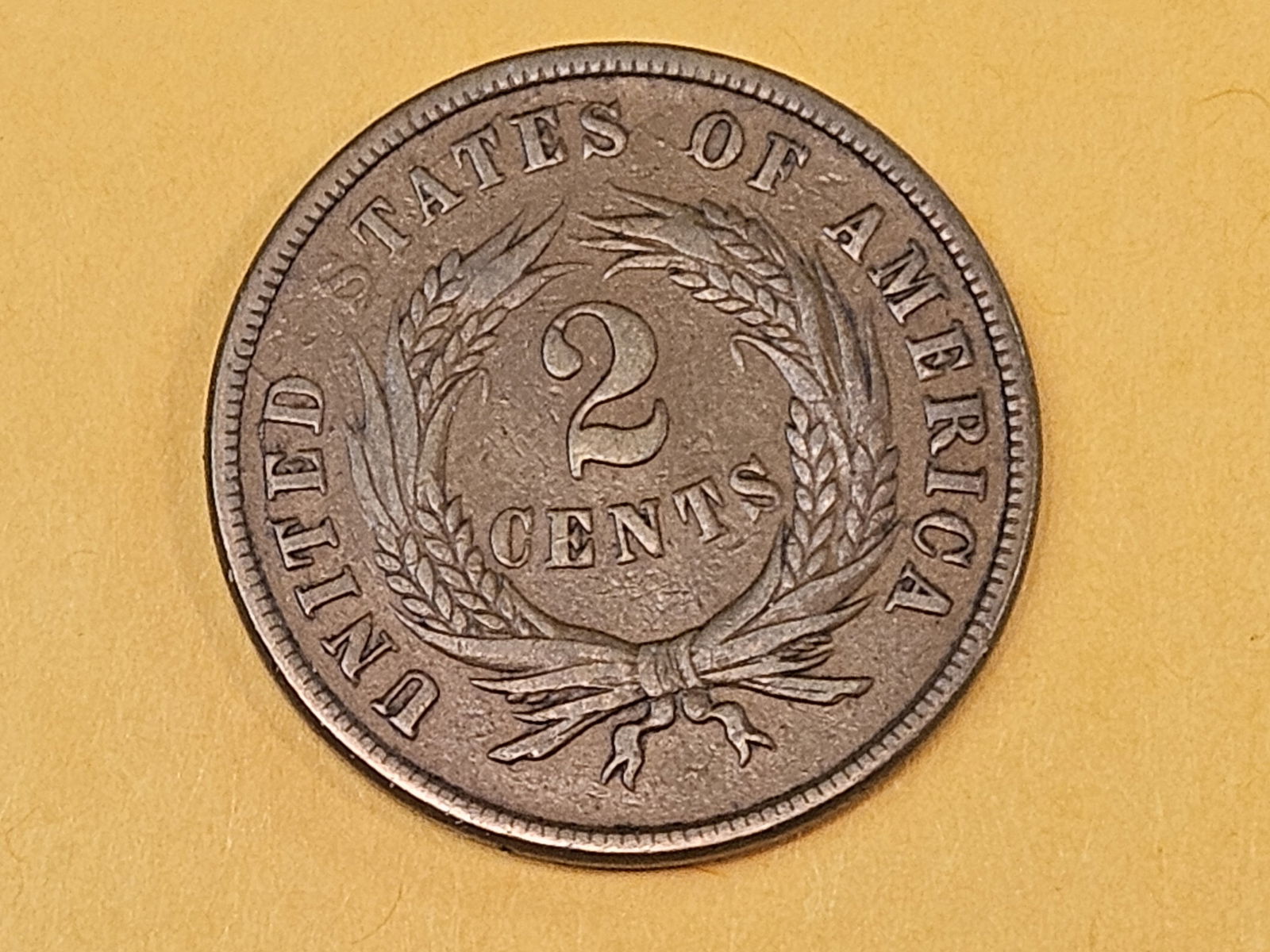 1865 Two Cent piece in Very Fine plus - 5