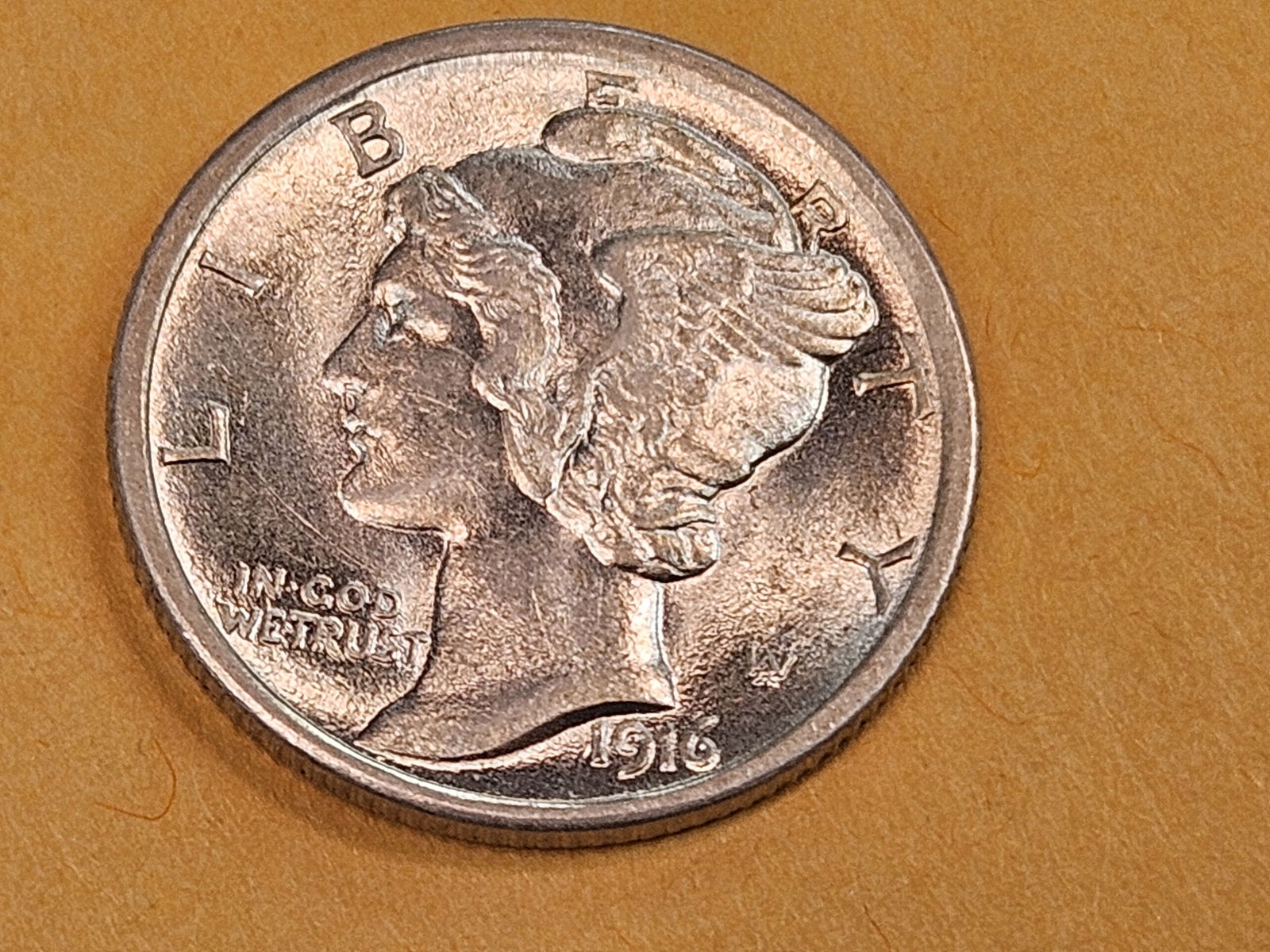 GEM Brilliant Uncirculated 1916 Mercury Dime FSB - 3