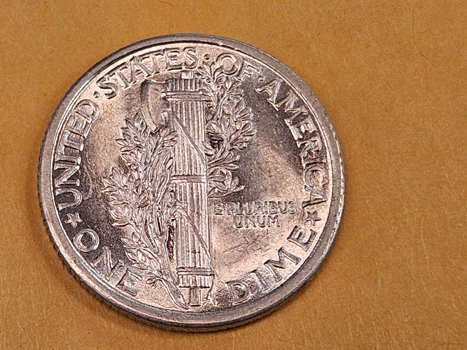 GEM Brilliant Uncirculated 1916 Mercury Dime FSB - 7