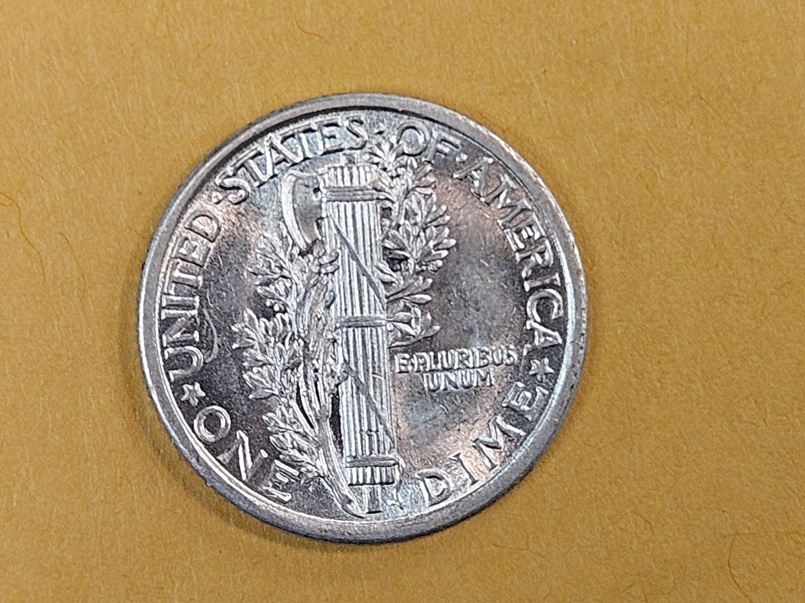 GEM Brilliant Uncirculated 1916 Mercury Dime FSB - 9