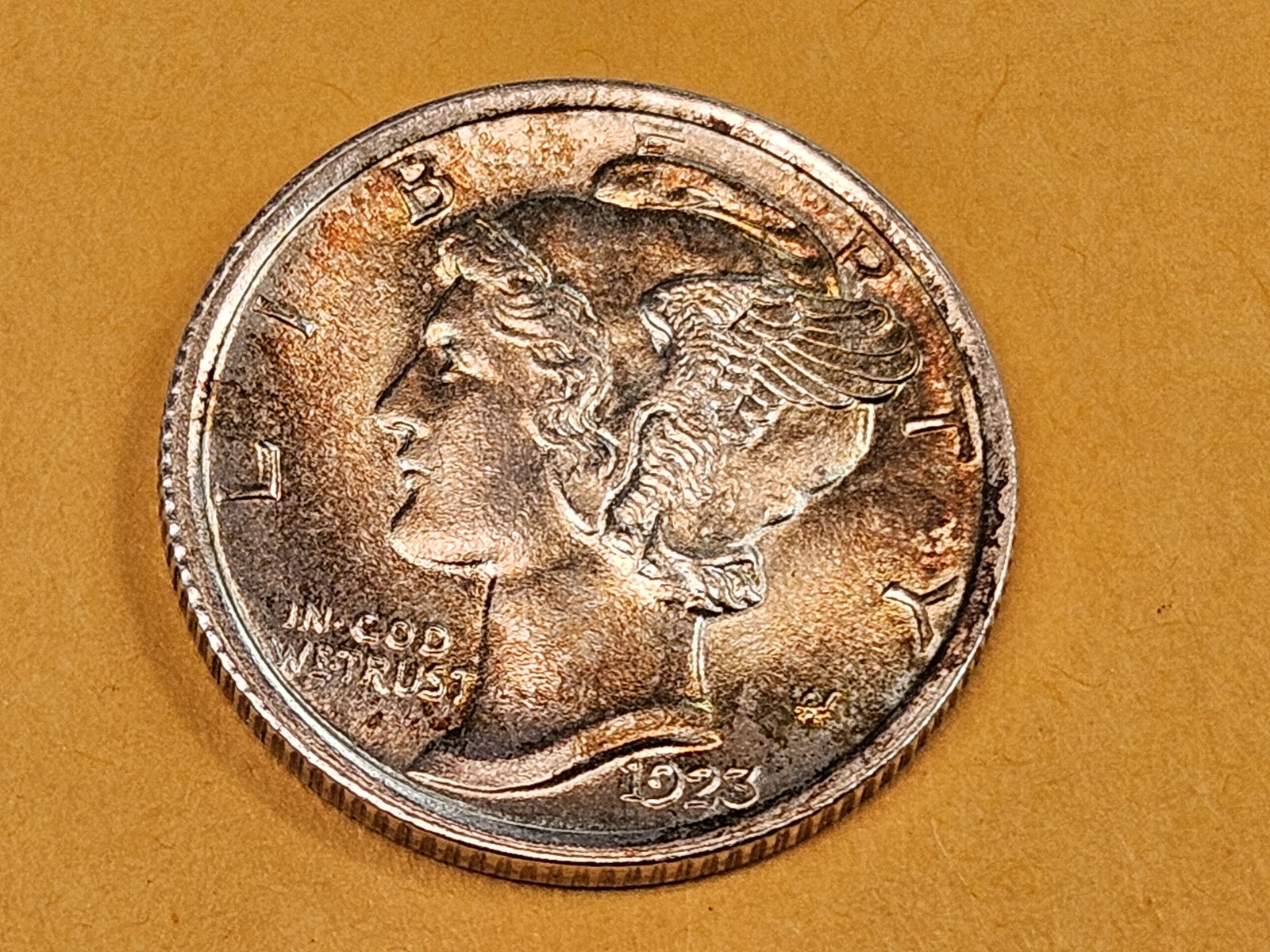 GEM Brilliant Uncirculated 1923 Mercury Dime FSB - 3