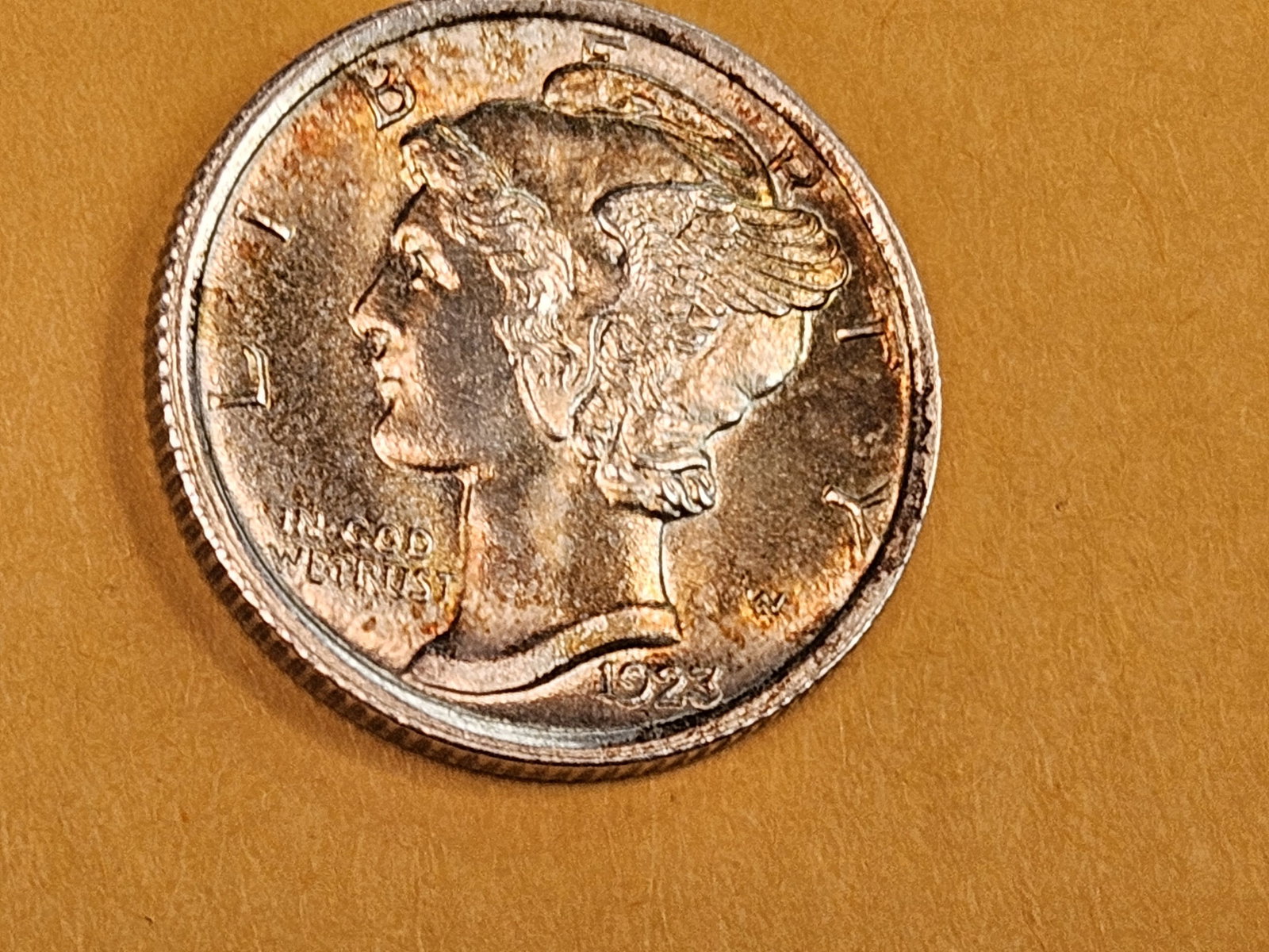 GEM Brilliant Uncirculated 1923 Mercury Dime FSB - 4