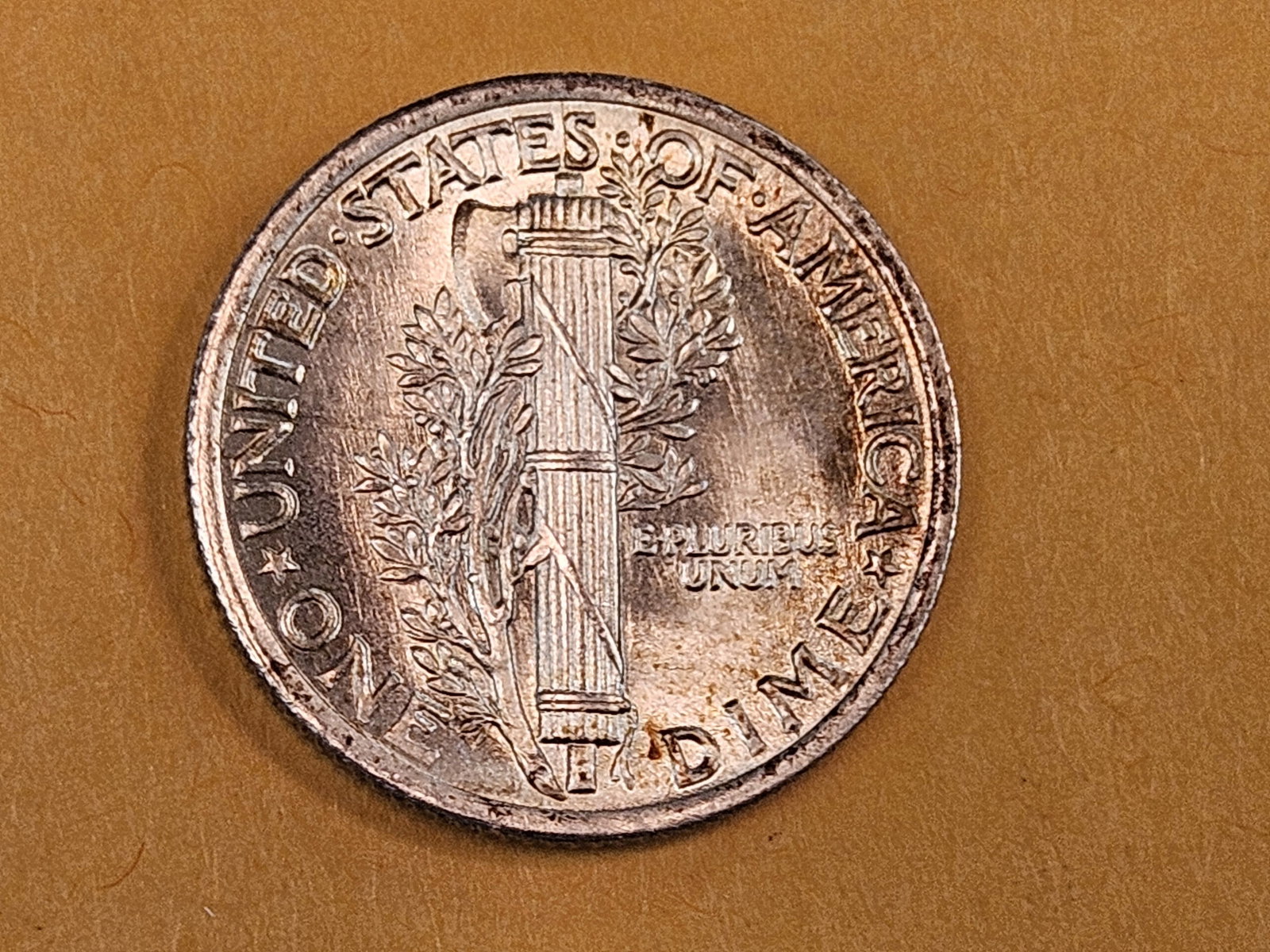 GEM Brilliant Uncirculated 1923 Mercury Dime FSB - 9