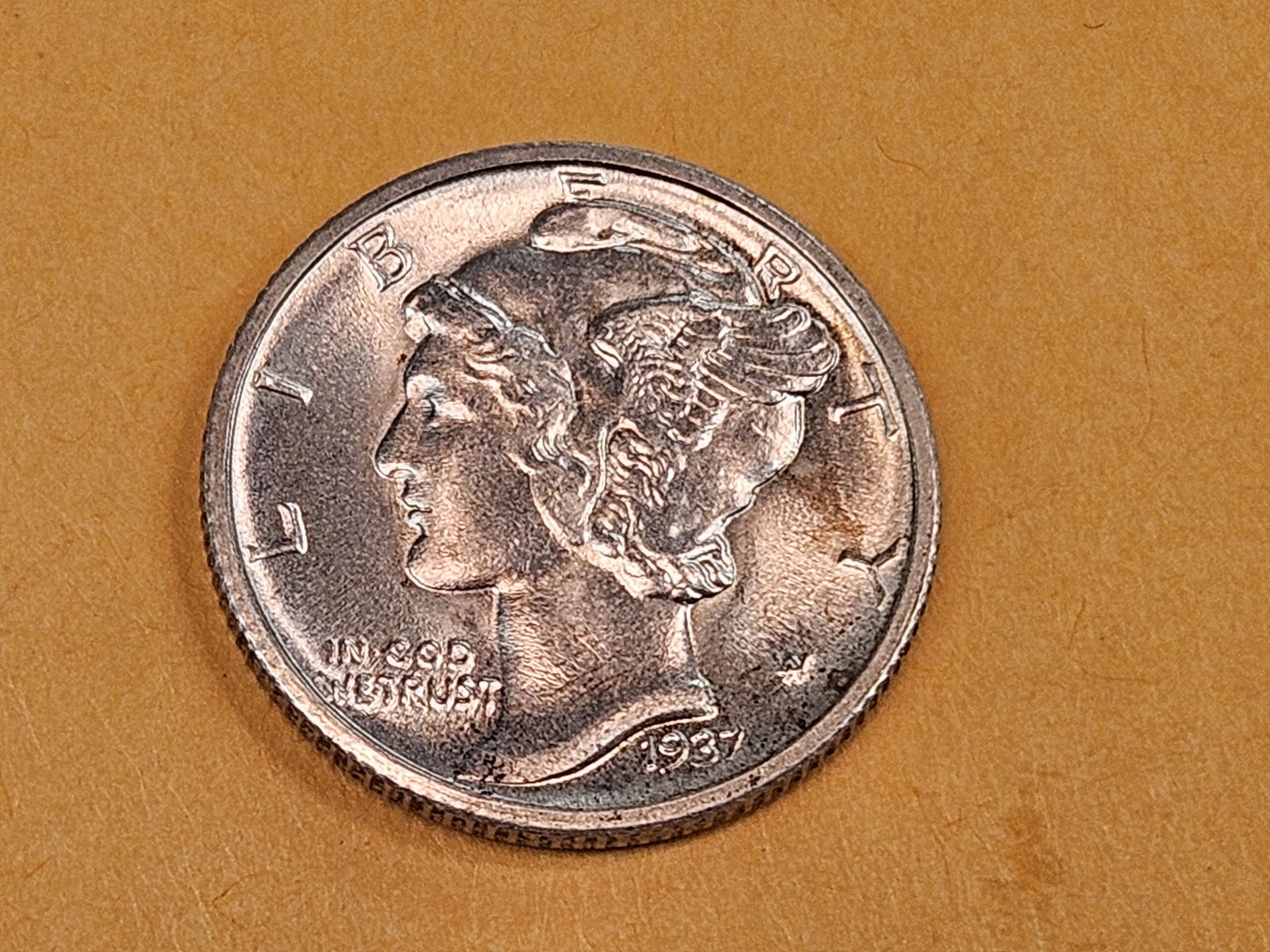 GEM Brilliant Uncirculated 1937-D Mercury Dime FSB - 3