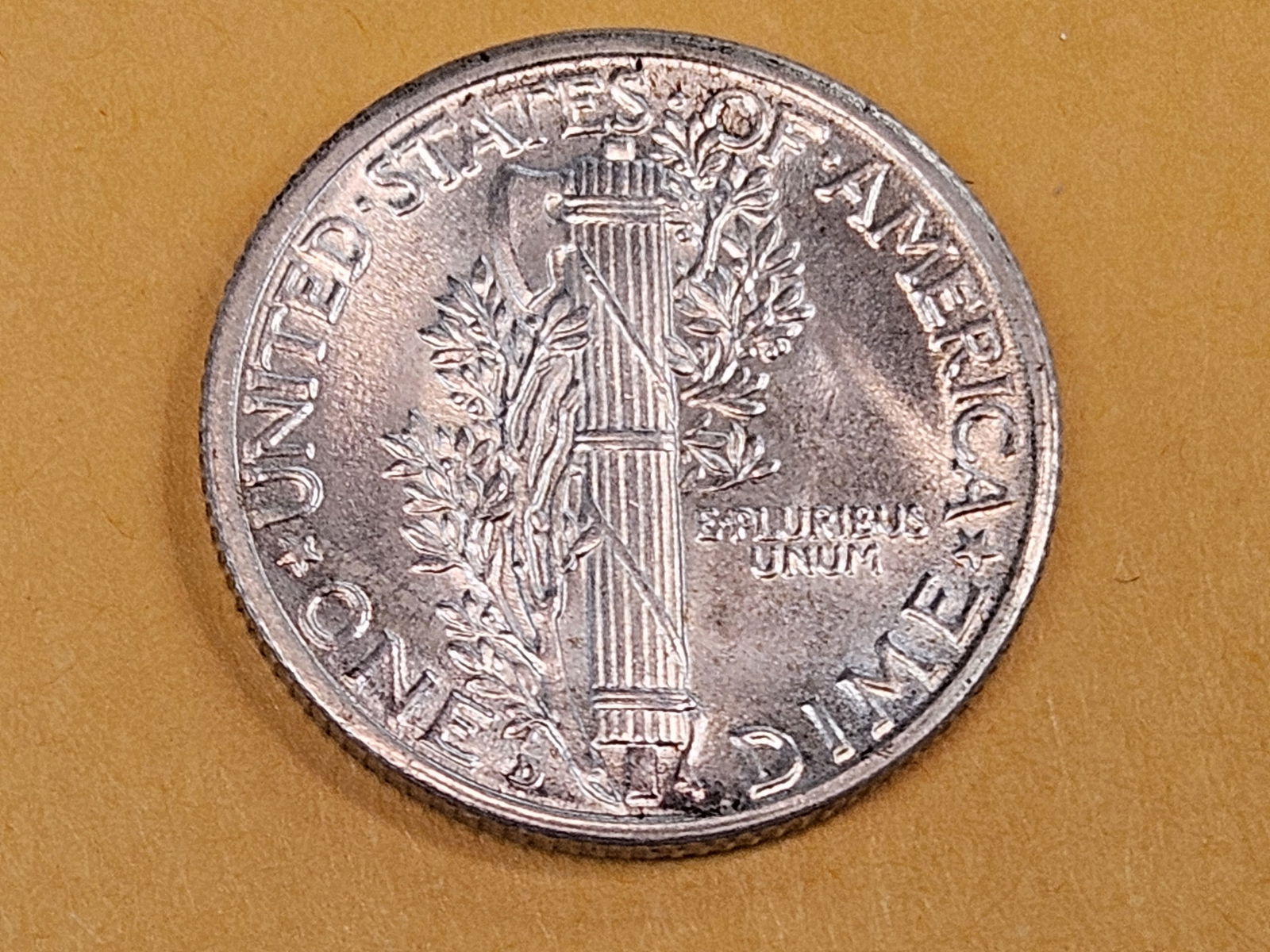 GEM Brilliant Uncirculated 1937-D Mercury Dime FSB - 6