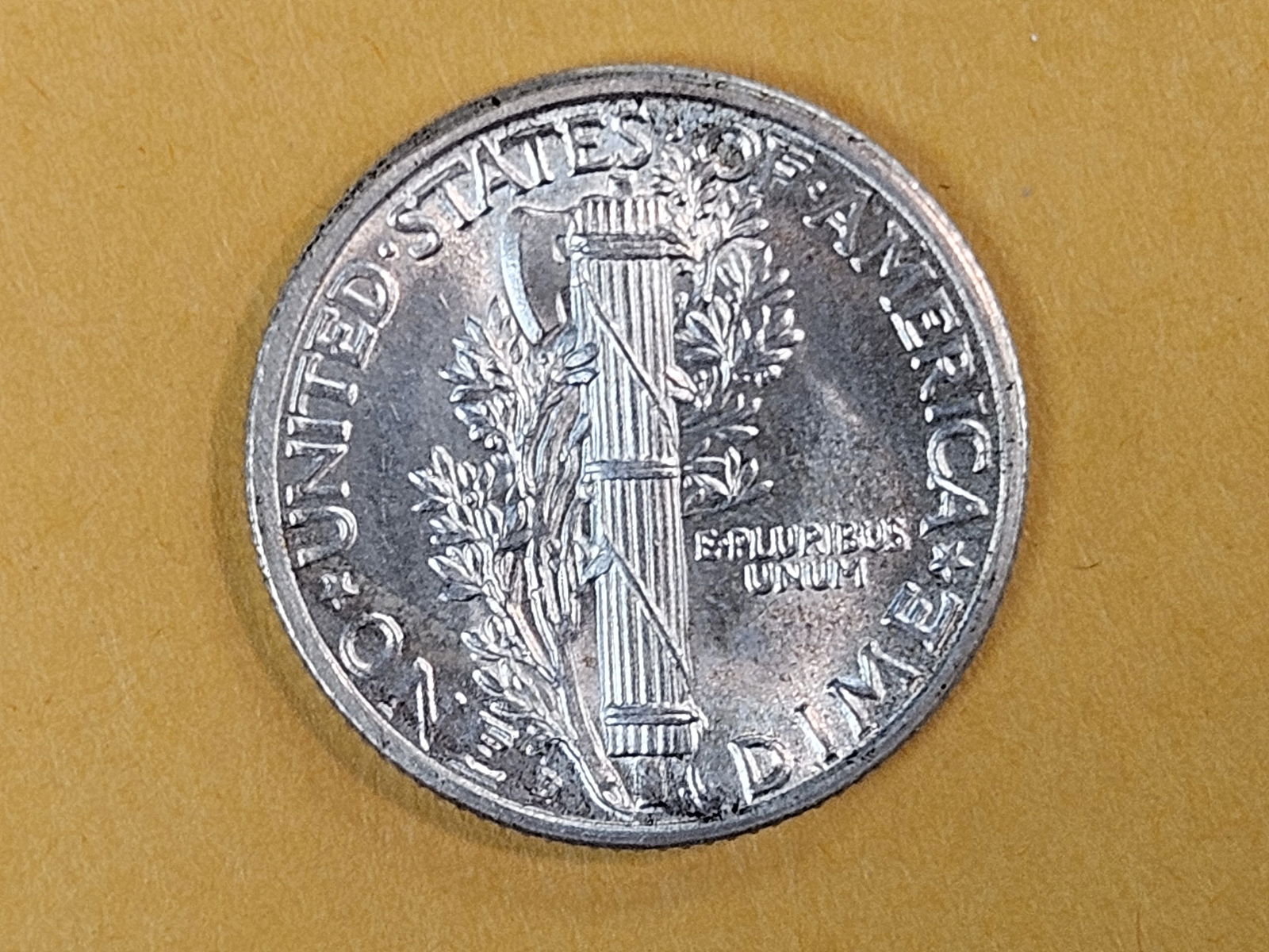 GEM Brilliant Uncirculated 1937-D Mercury Dime FSB - 8