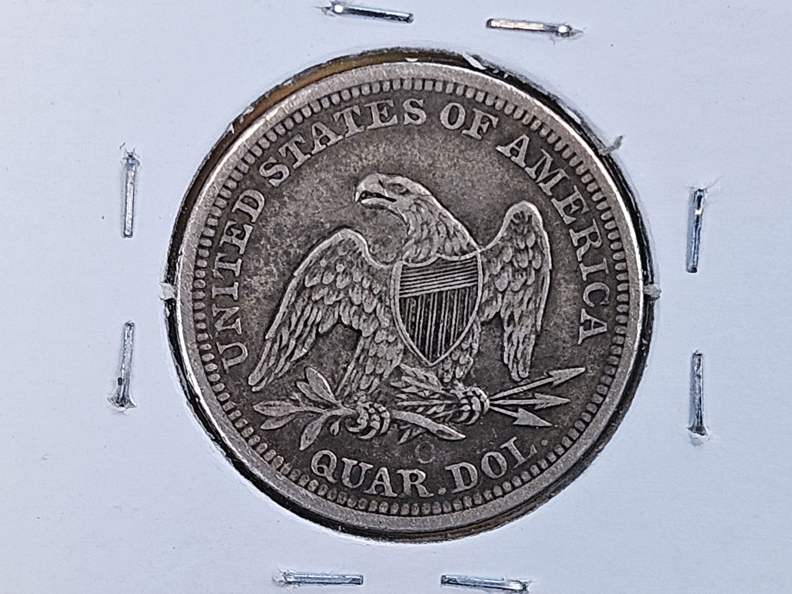 Better Date 1860-O Seated Liberty Silver Quarter in Very Fine - 3