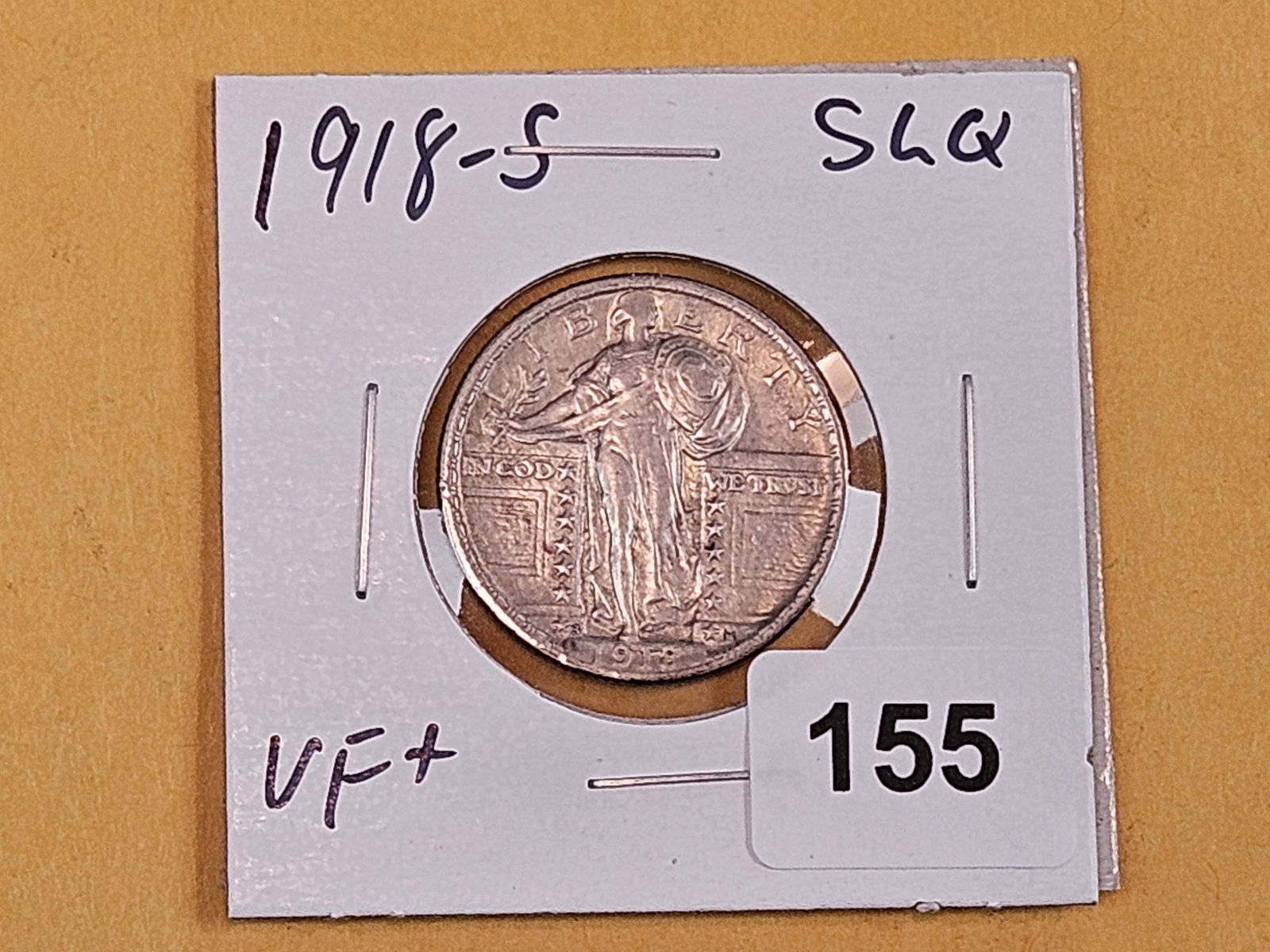 1918-S Standing Liberty Quarter in Very Fine plus - details - 2