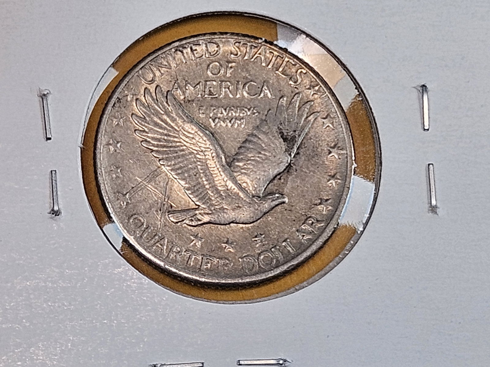 1918-S Standing Liberty Quarter in Very Fine plus - details - 3
