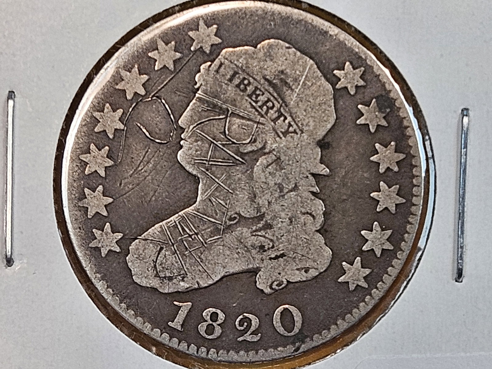 1820 Capped Bust Quarter in Very Good - details (1 of 3)