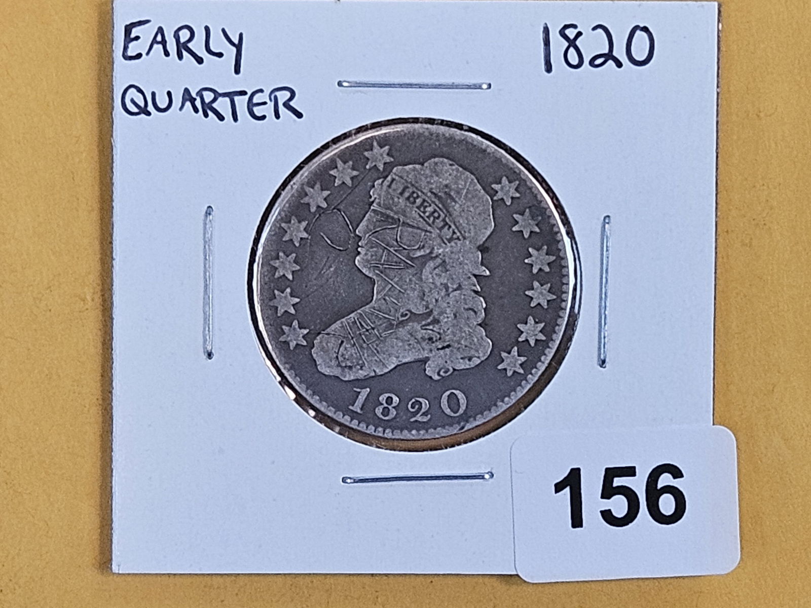 1820 Capped Bust Quarter in Very Good - details - 2